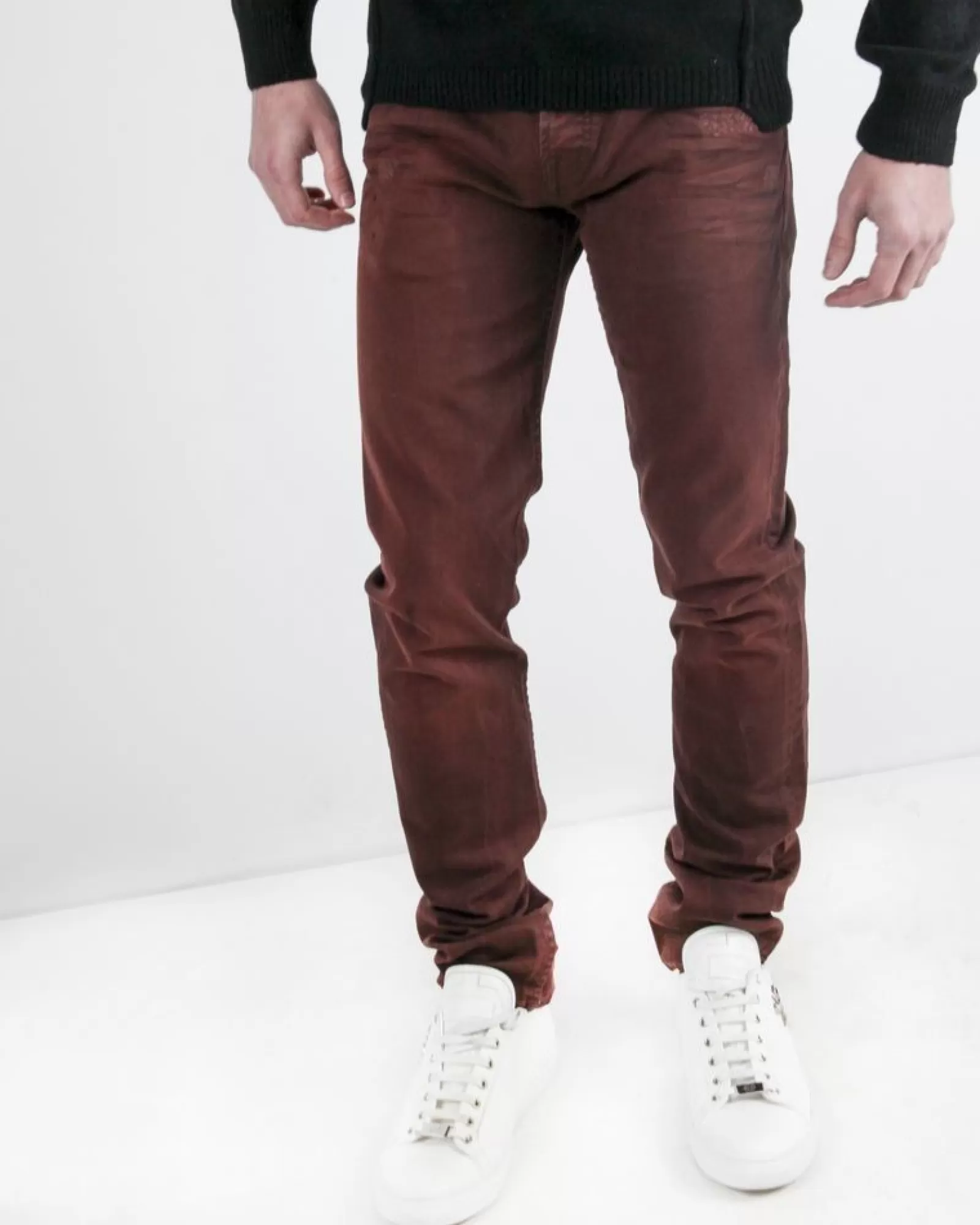 La Piscine Paris Jean slim délavé 7 for All Mankind Bordeaux Best