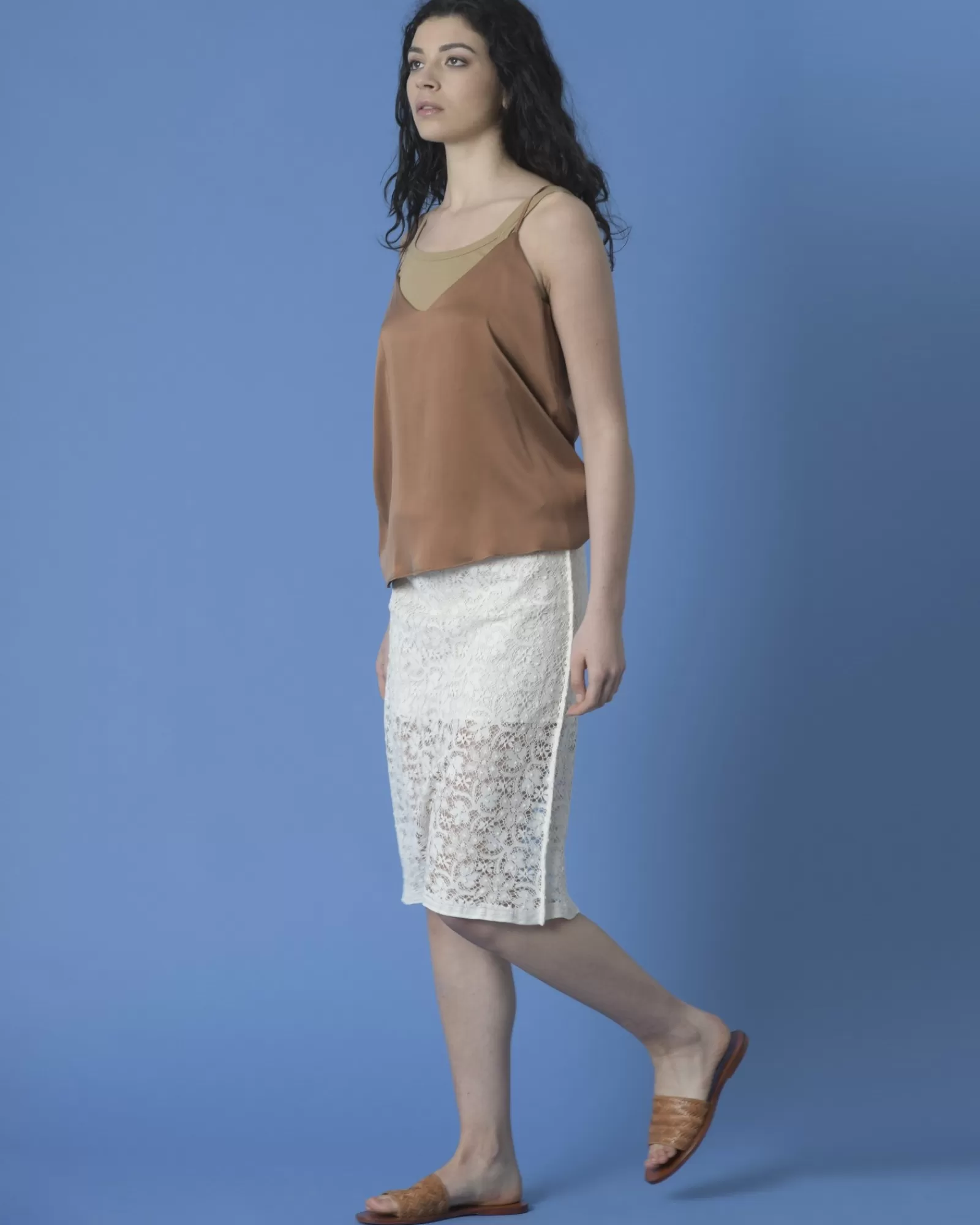 La Piscine Paris Jupe en dentelle Ter Et Bantine Beige Shop