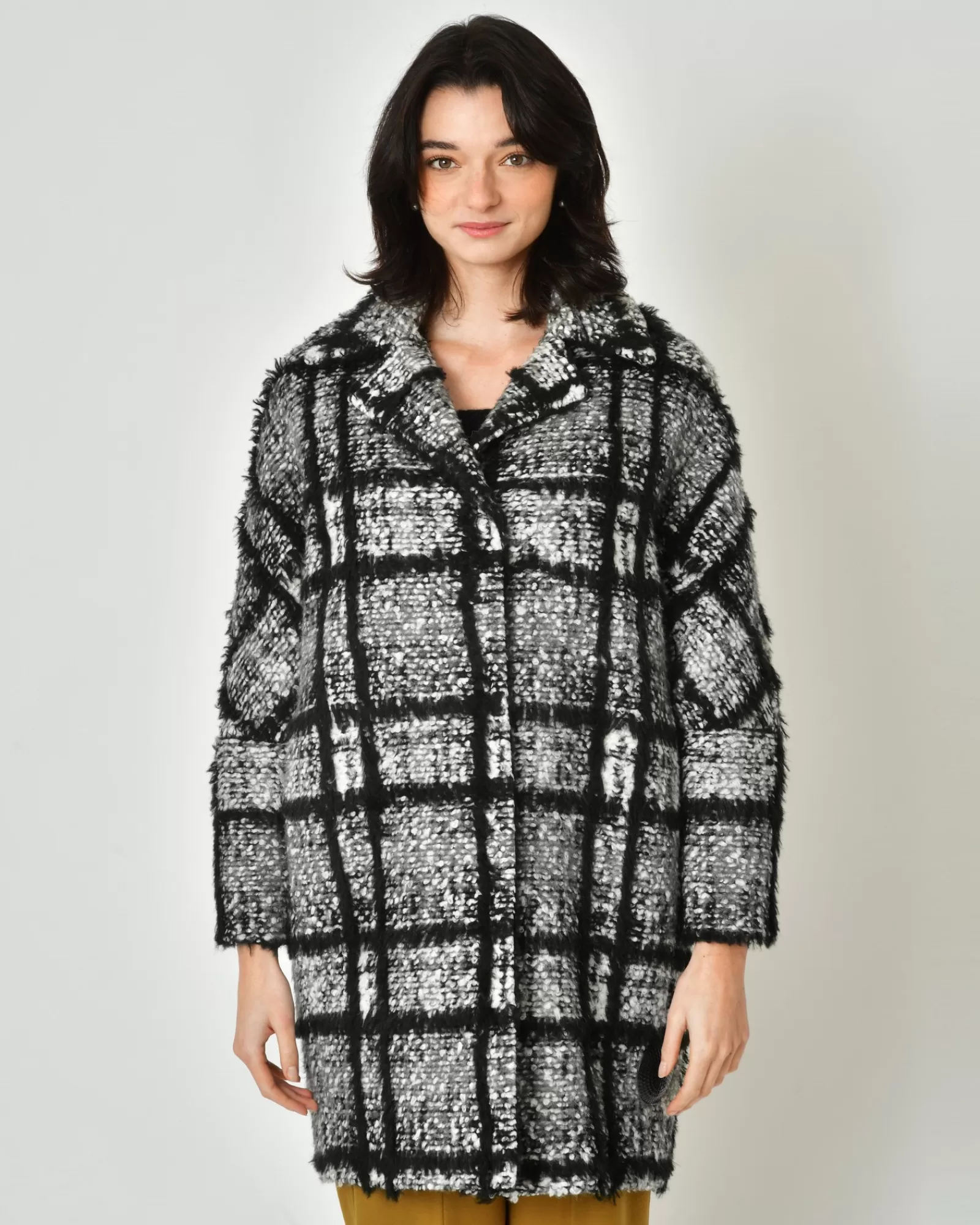 La Piscine Paris Manteau à carreaux et blanc Mouche Noir Best Sale