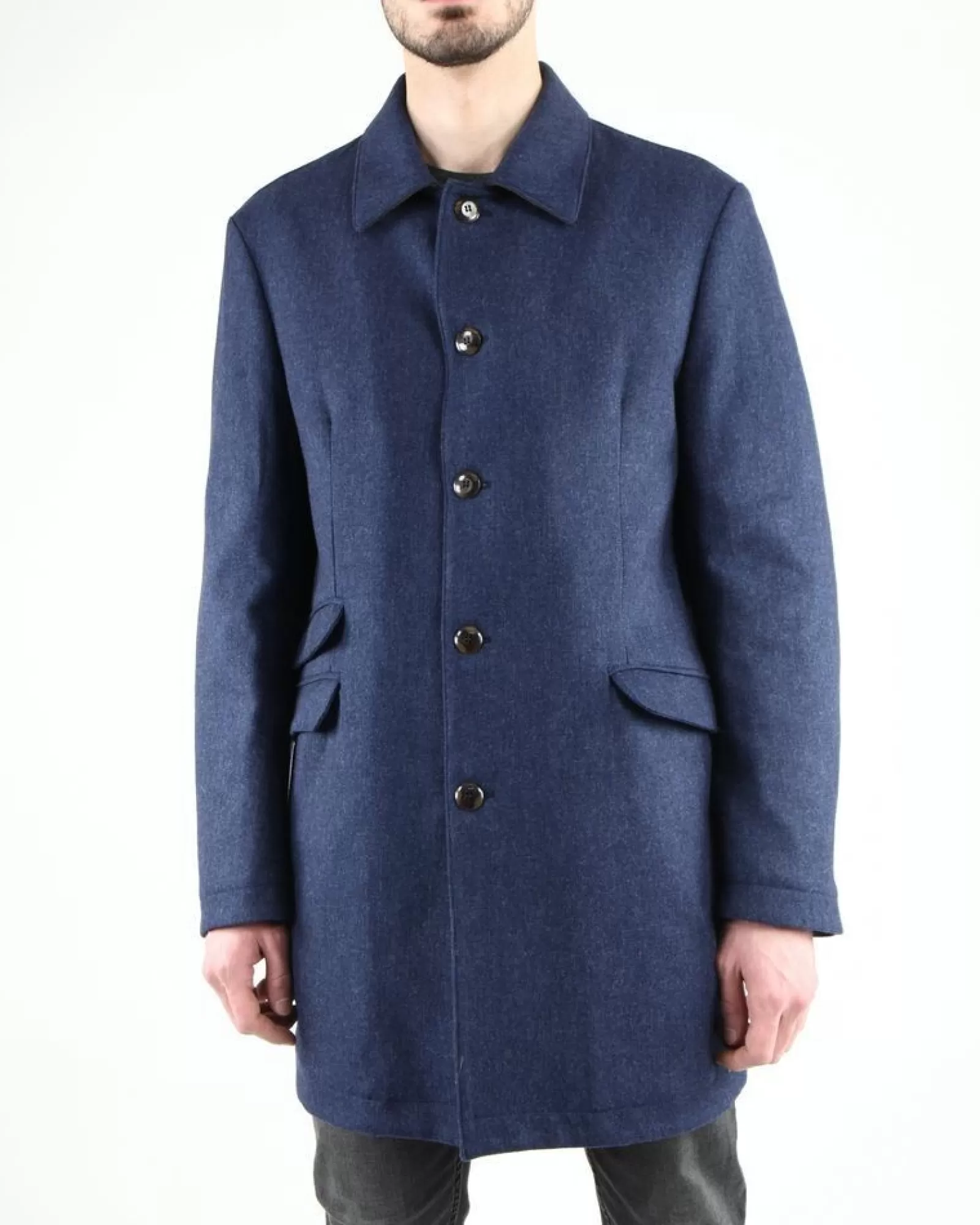 La Piscine Paris Manteau habillé en laine Aquarama Bleu Cheap