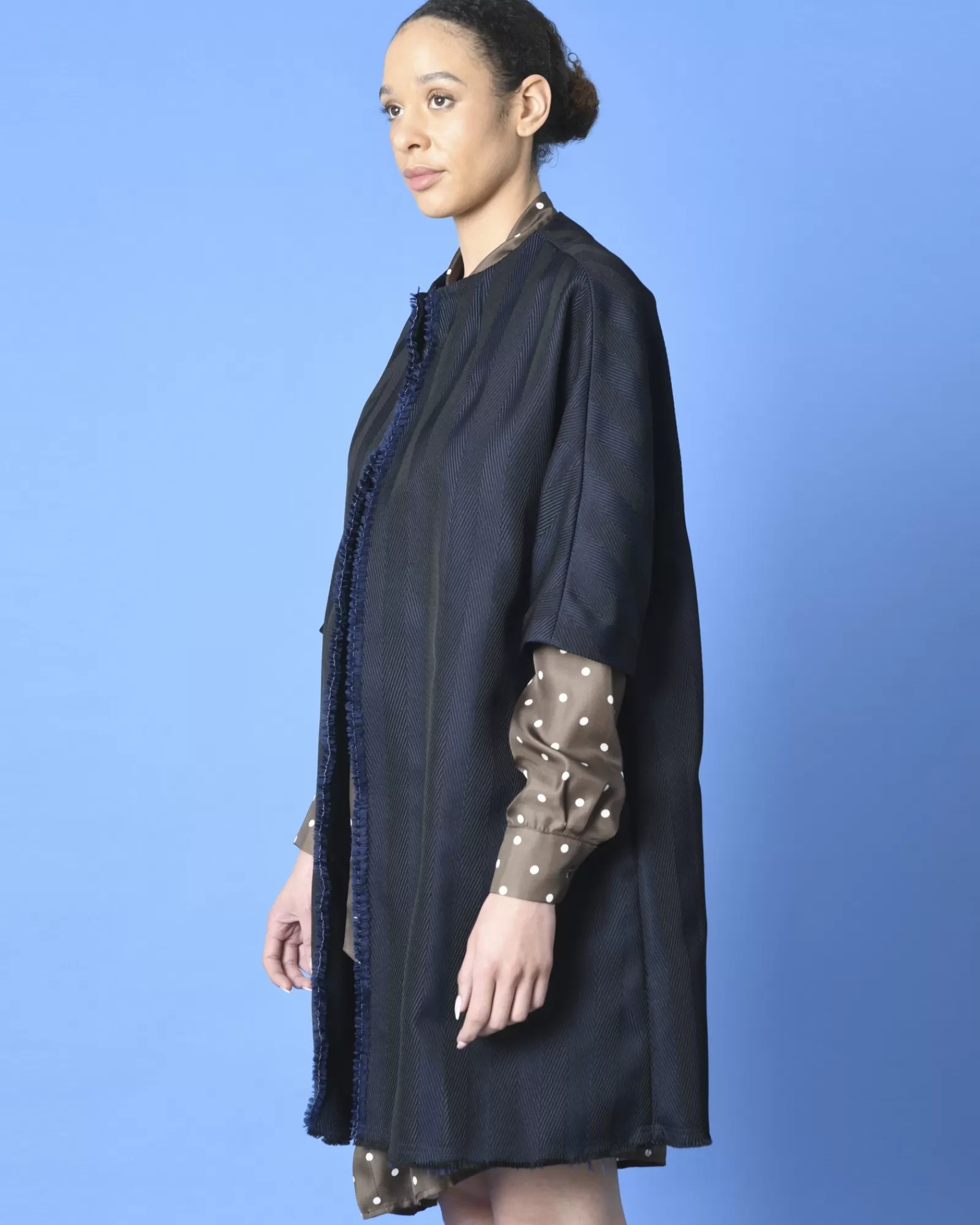 La Piscine Paris Manteau Hache Bleu Flash Sale