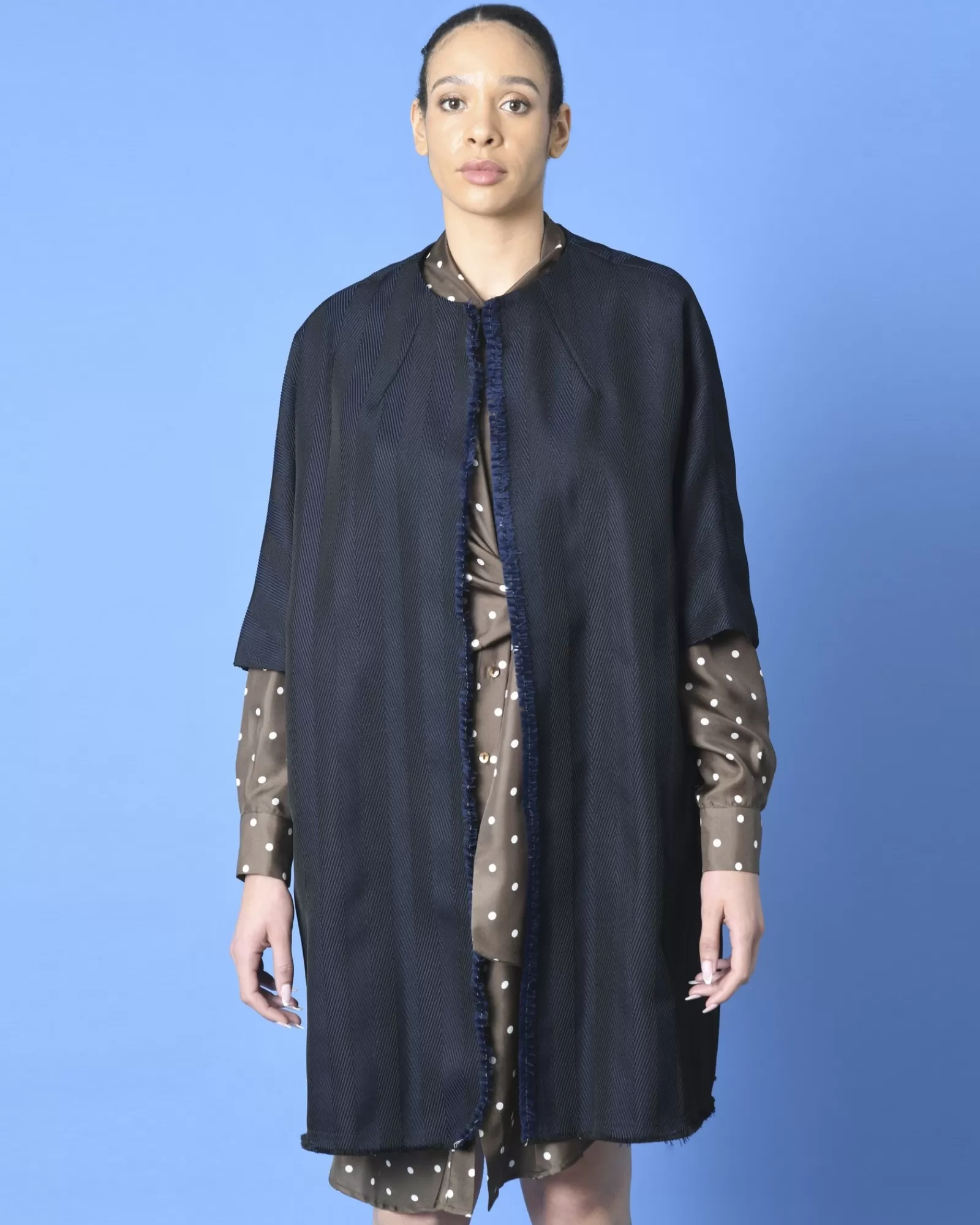 La Piscine Paris Manteau Hache Bleu Flash Sale