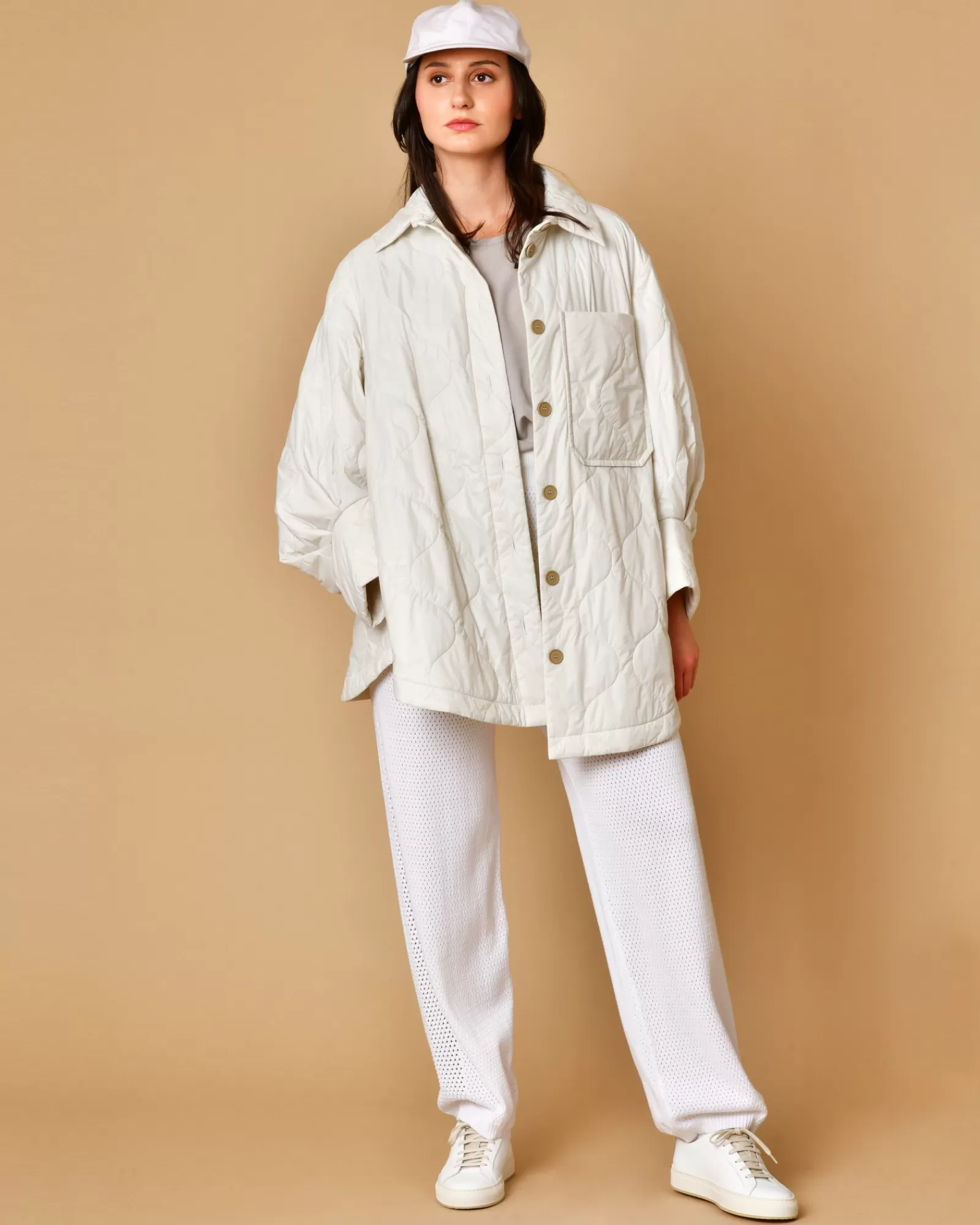 La Piscine Paris Manteau matelassé imperméable T_Coat Blanc Cheap