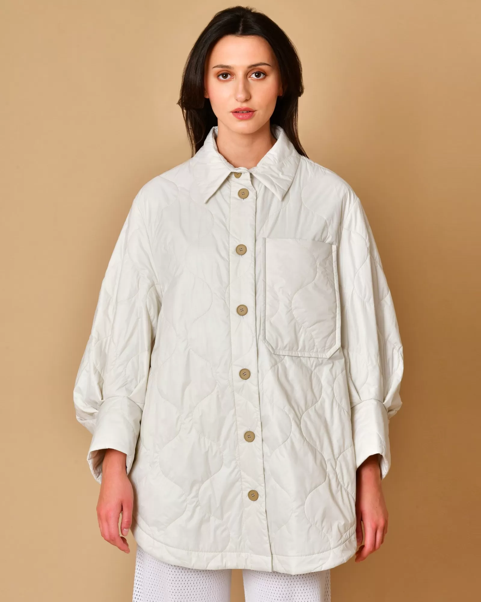 La Piscine Paris Manteau matelassé imperméable T_Coat Blanc Cheap