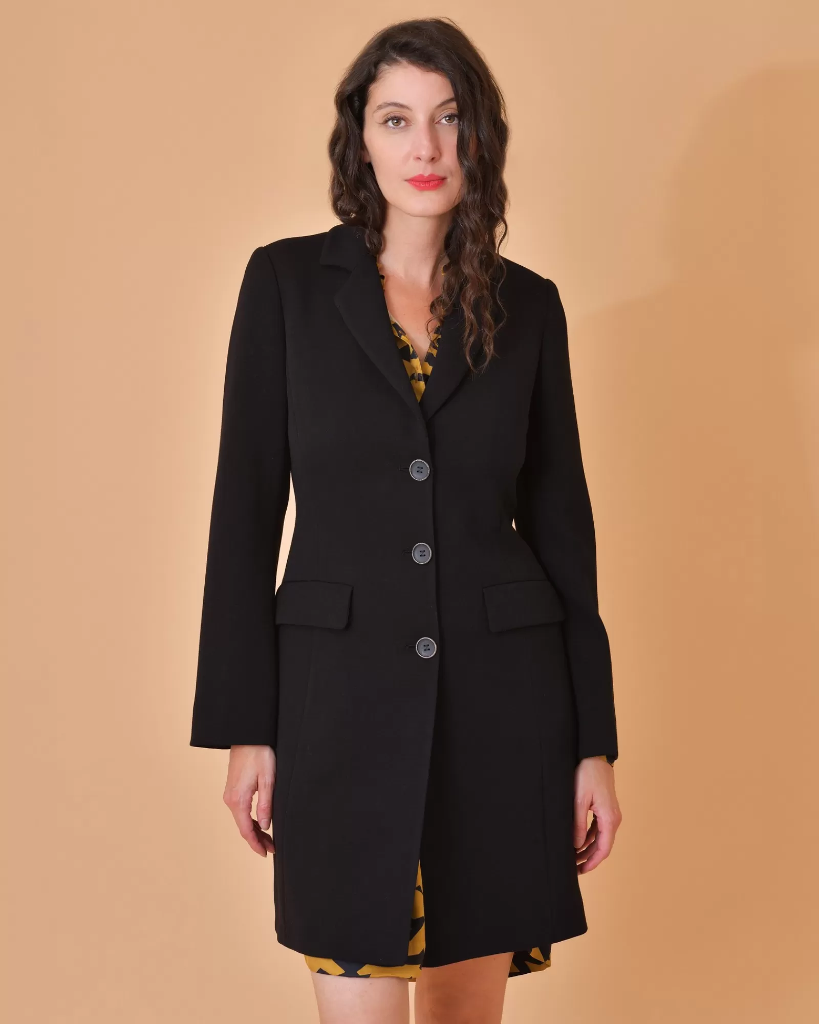 La Piscine Paris Manteau en viscose mélangée Mouche Noir Cheap