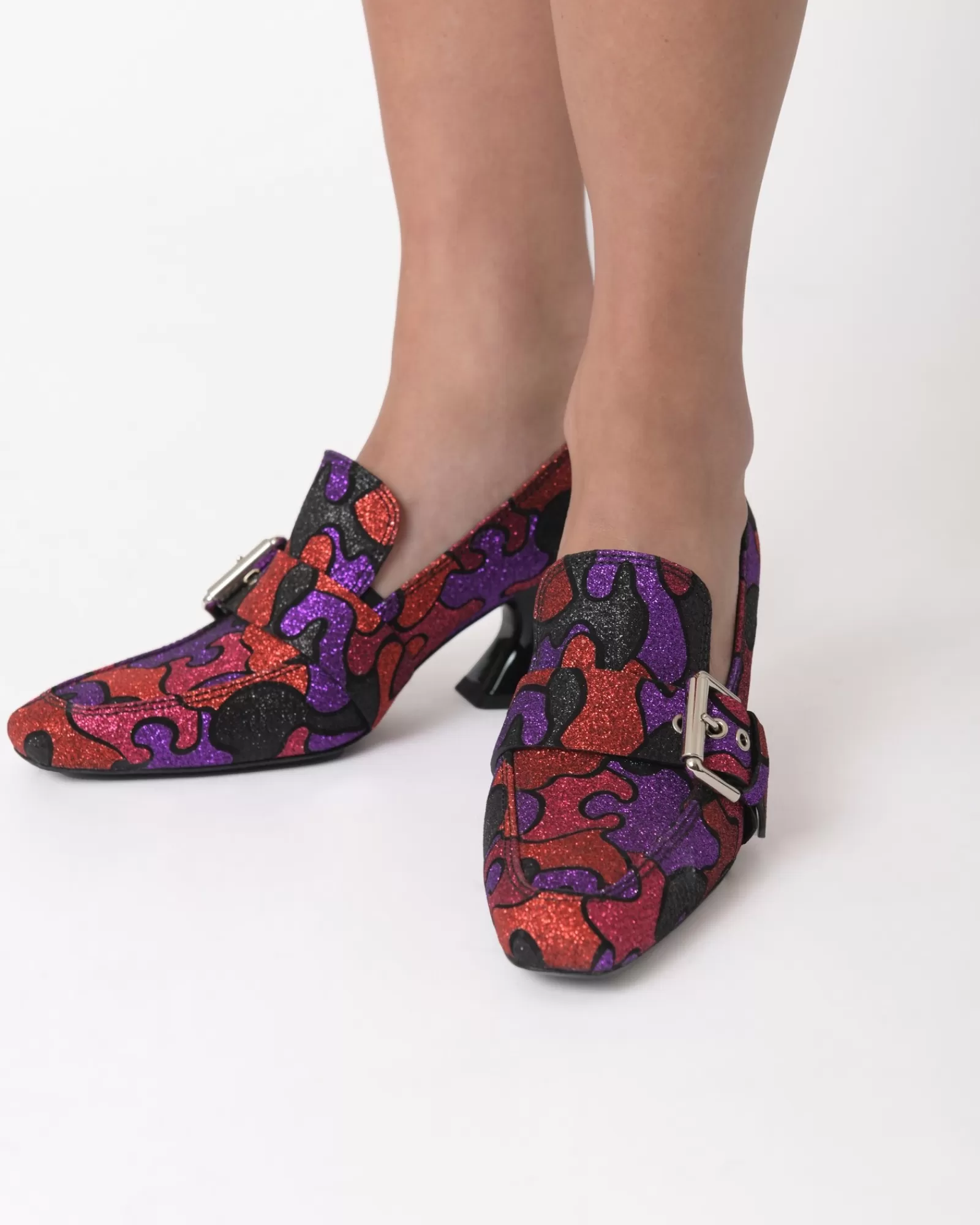 La Piscine Paris Mocassins à talons Premiata Violet Best Sale