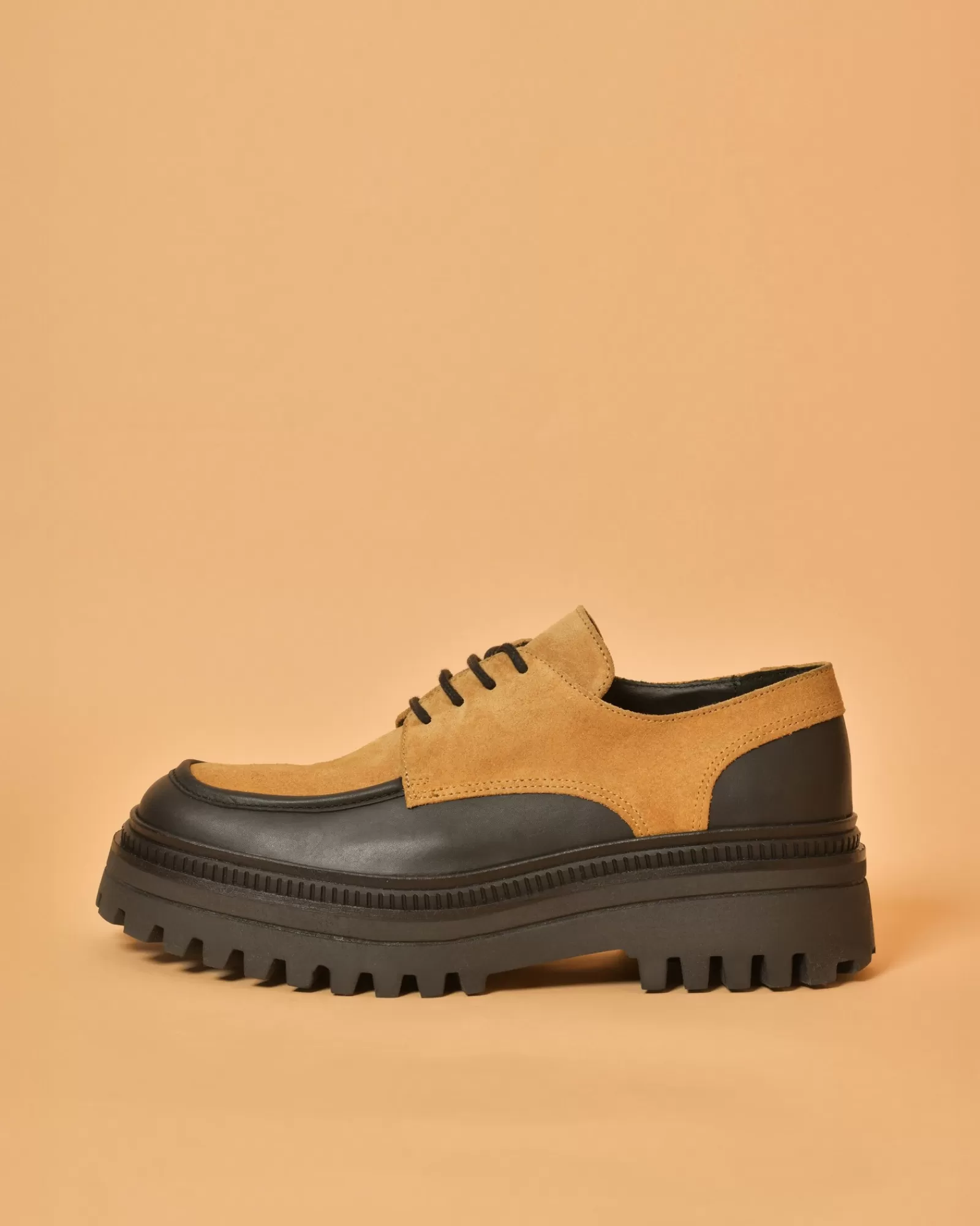 La Piscine Paris Mocassins en cuir à empiècement Casheart Noir Cheap
