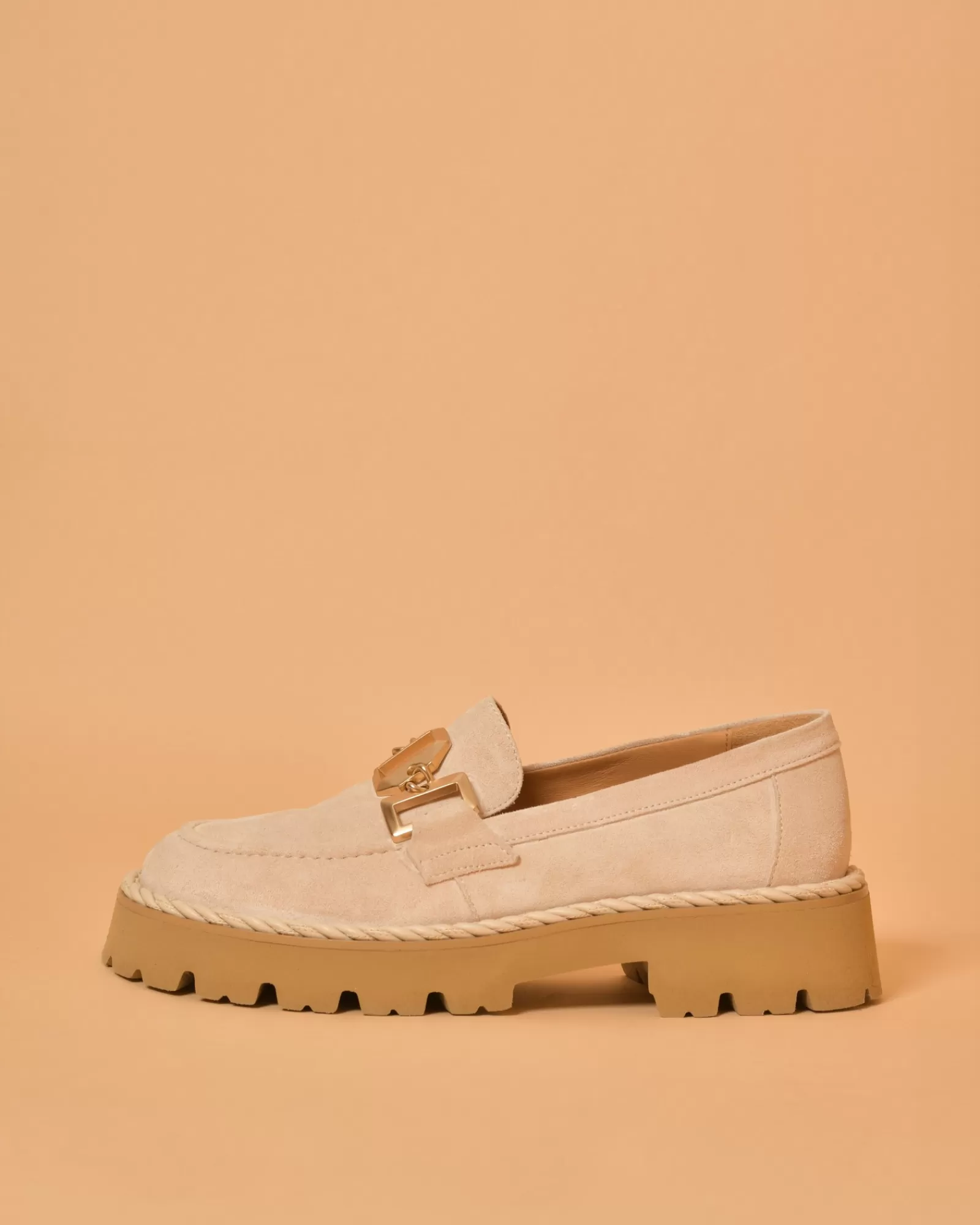 La Piscine Paris Mocassins en daim Casheart Rose Cheap