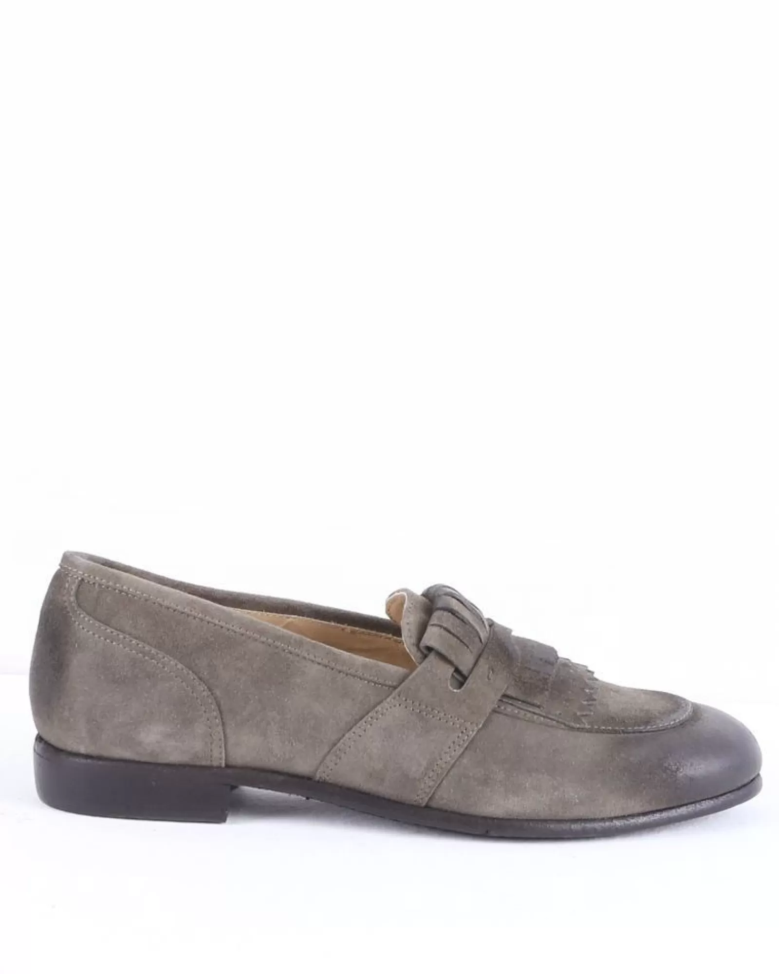 La Piscine Paris Mocassins en daim à franges Casheart Taupe Flash Sale