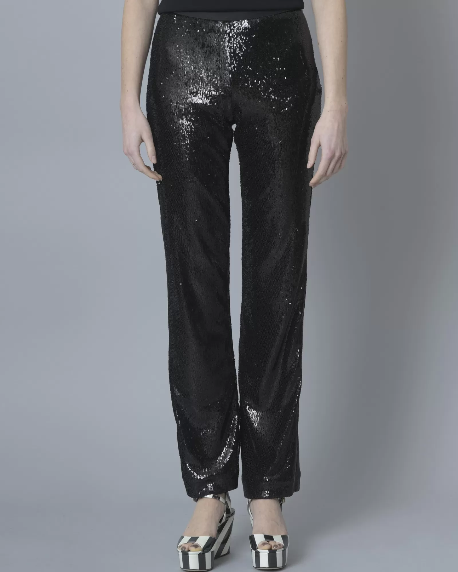 La Piscine Paris Pantalon à sequins P.A.R.O.S.H Noir Outlet