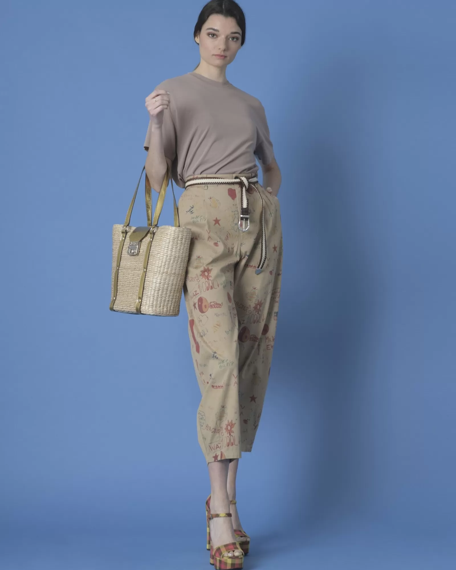 La Piscine Paris Pantalon baggy True NYC Beige Hot