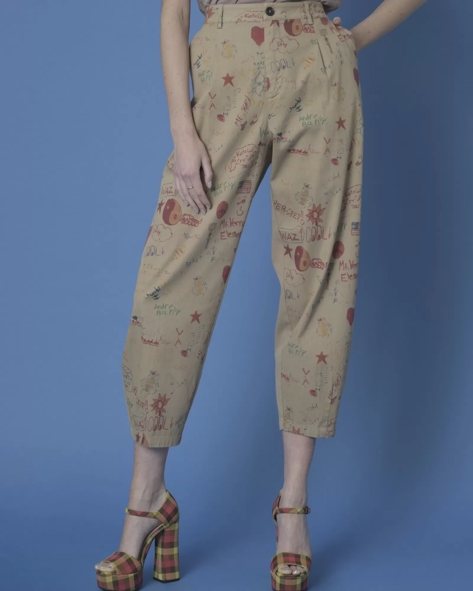 La Piscine Paris Pantalon baggy True NYC Beige Hot