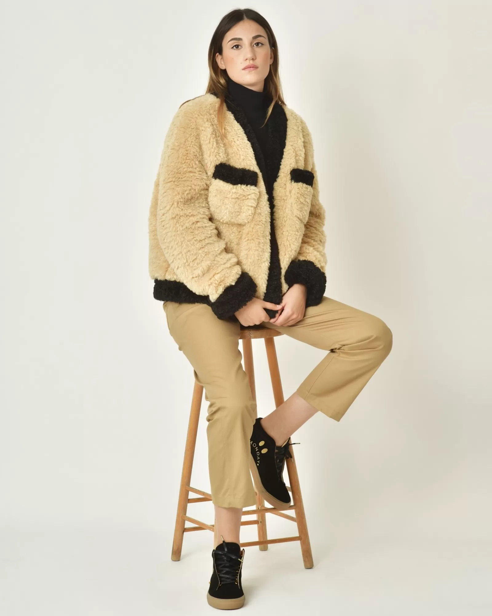 La Piscine Paris Pantalon à bretelles True NYC Beige Flash Sale