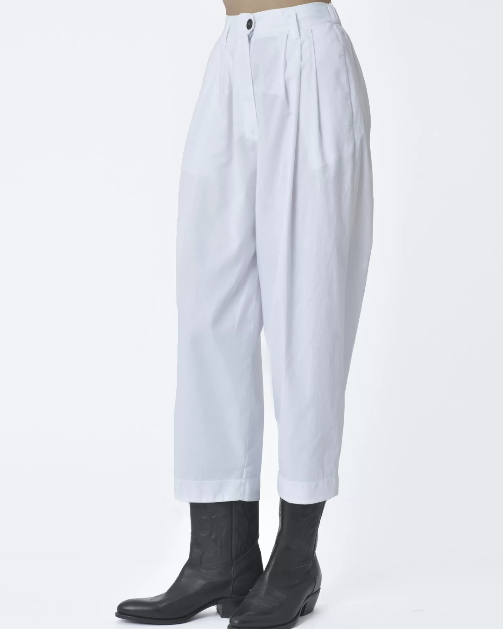 La Piscine Paris Pantalon à pinces 3/4 Forte Forte Blanc Cheap