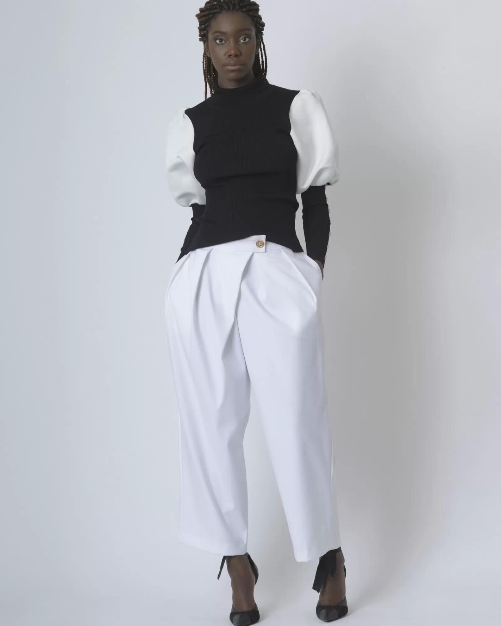 La Piscine Paris Pantalon sarouel Edward Achour Blanc Fashion