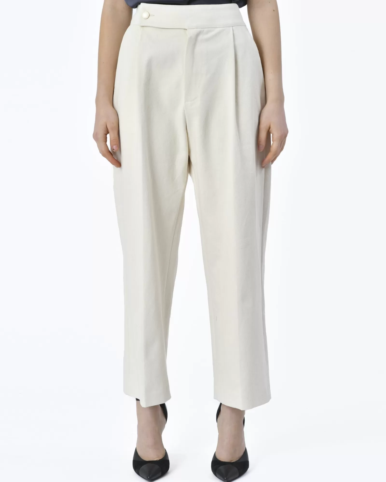 La Piscine Paris Pantalon Tradition Novanta 3 Blanc Best Sale