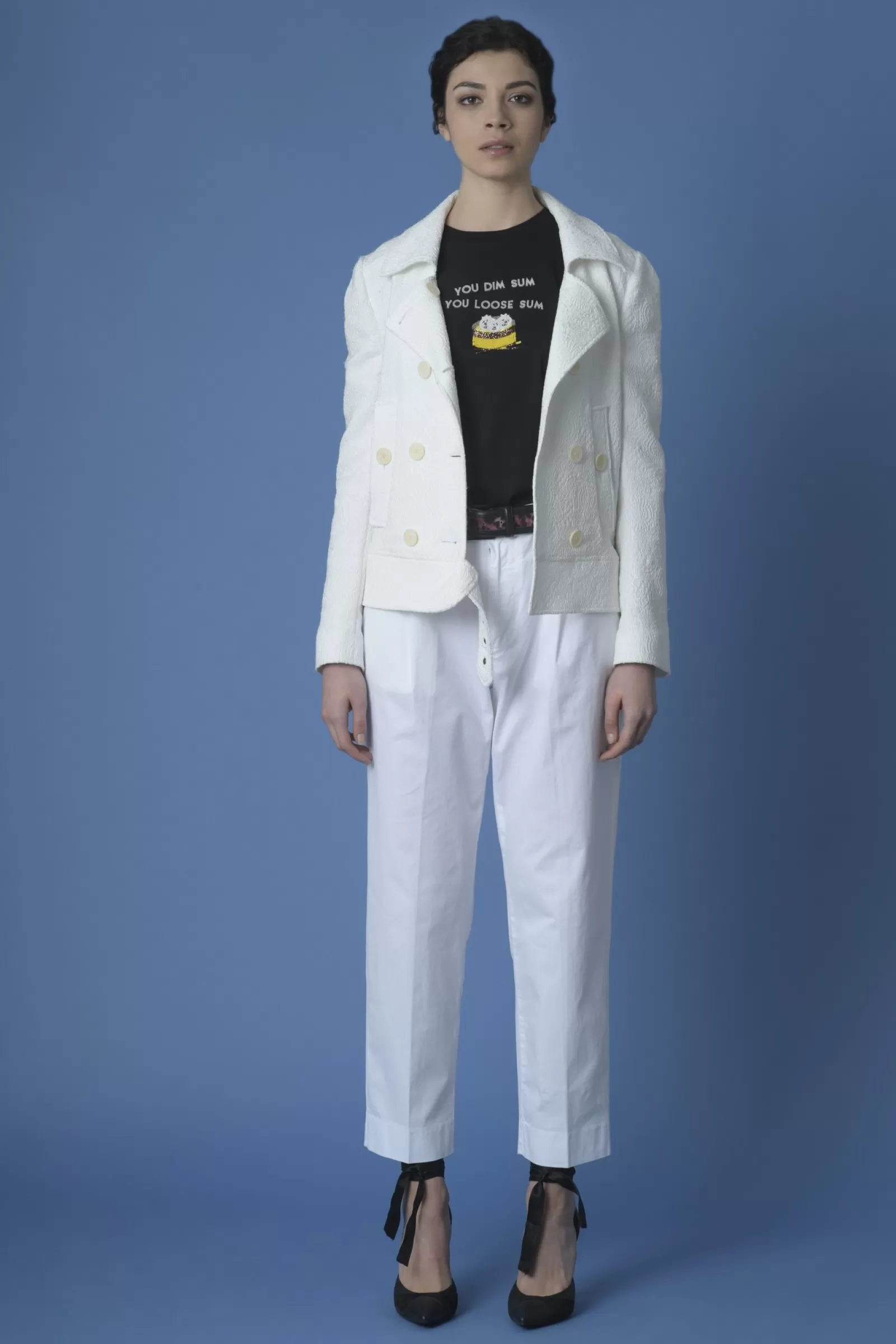 La Piscine Paris Pantalon True Nyc Blanc Outlet