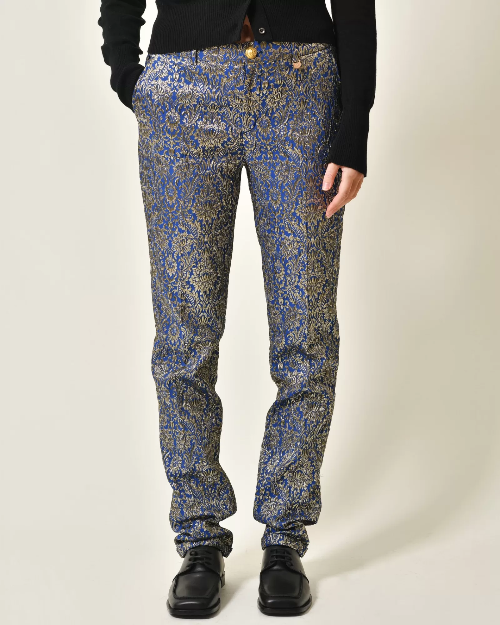 La Piscine Paris Pantalon e à fils métalliques Lords & Fools Bleu Clearance