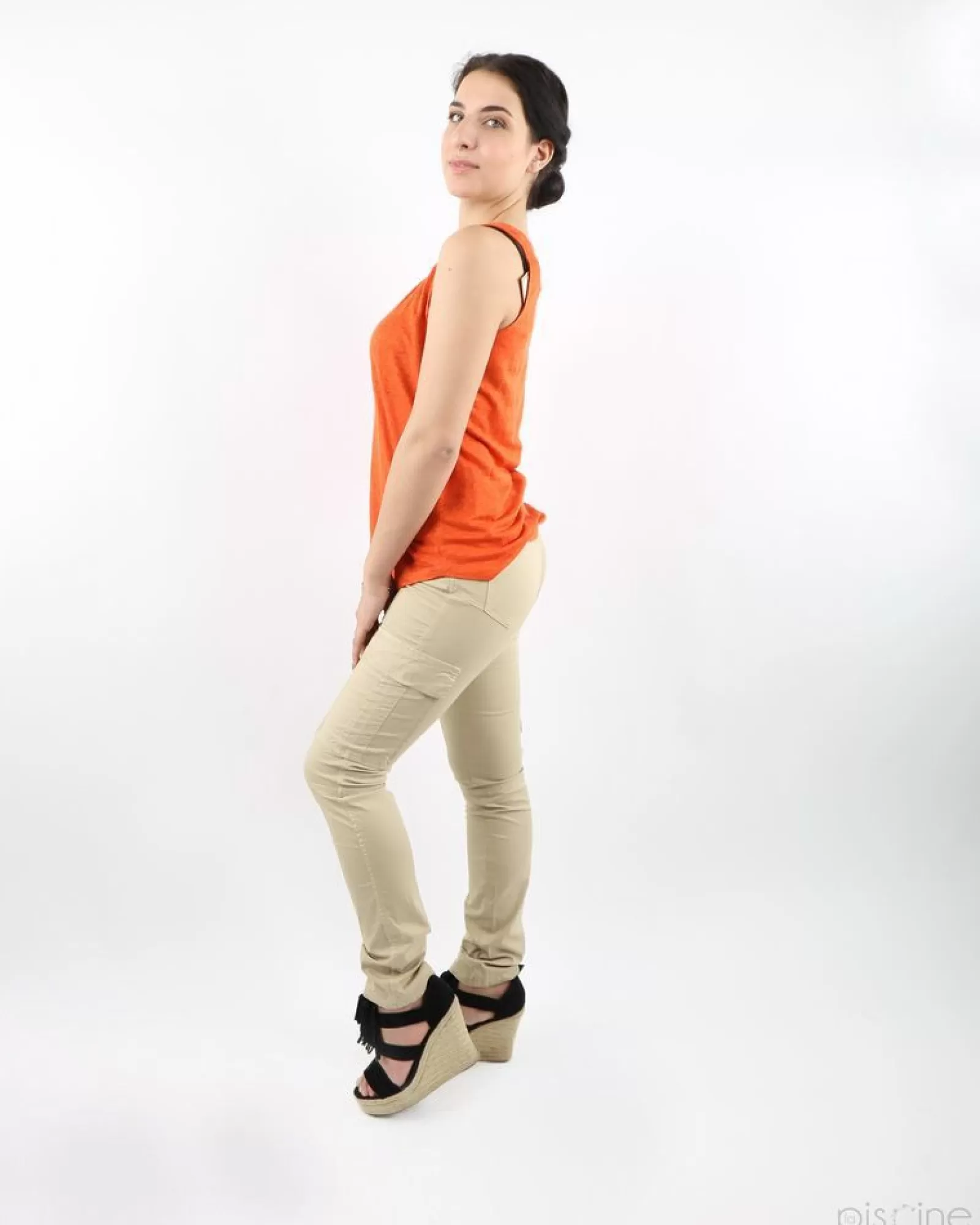 La Piscine Paris Pantalon cargo May June Beige Shop
