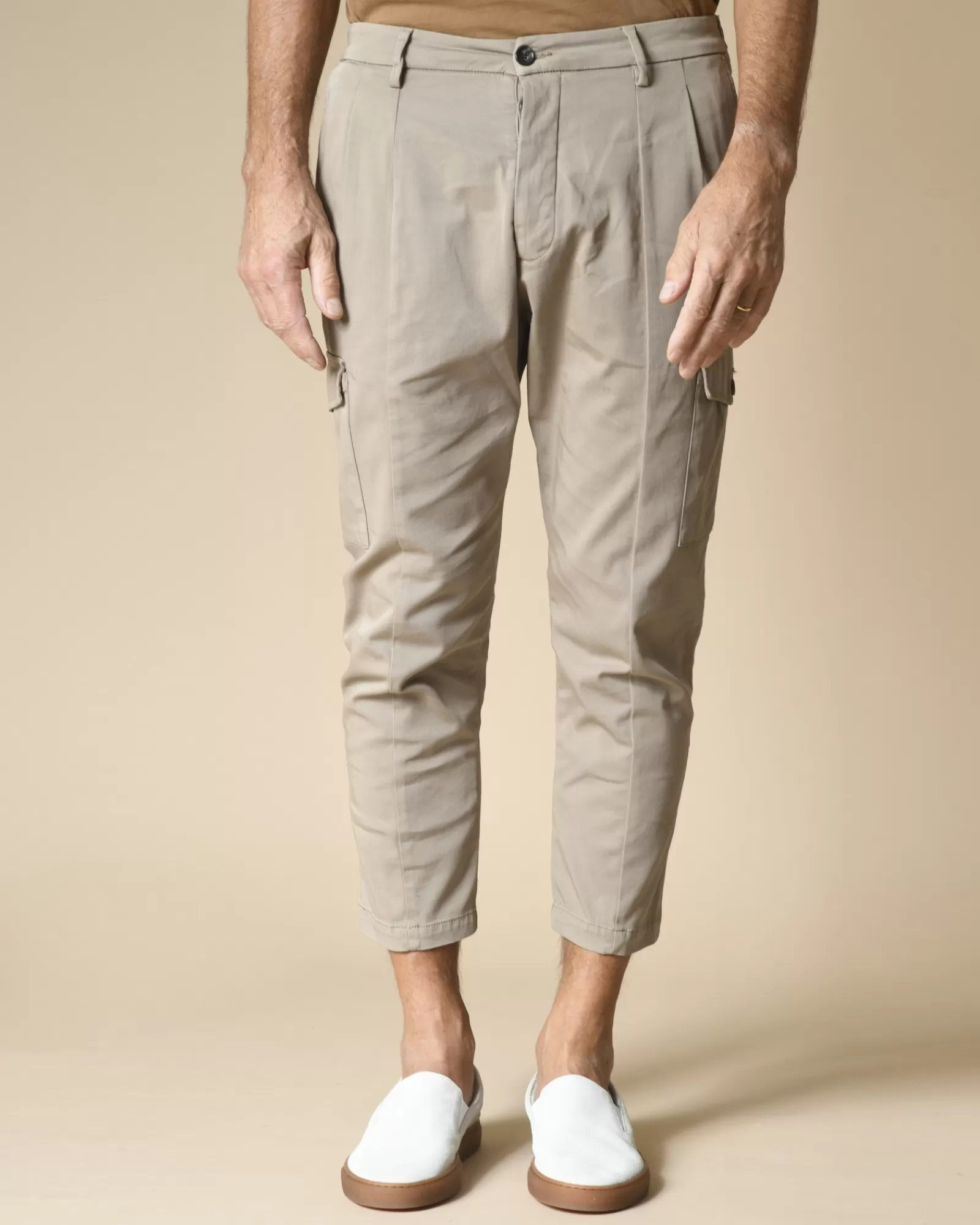 La Piscine Paris Pantalon cargo en coton Low Brand Beige Best