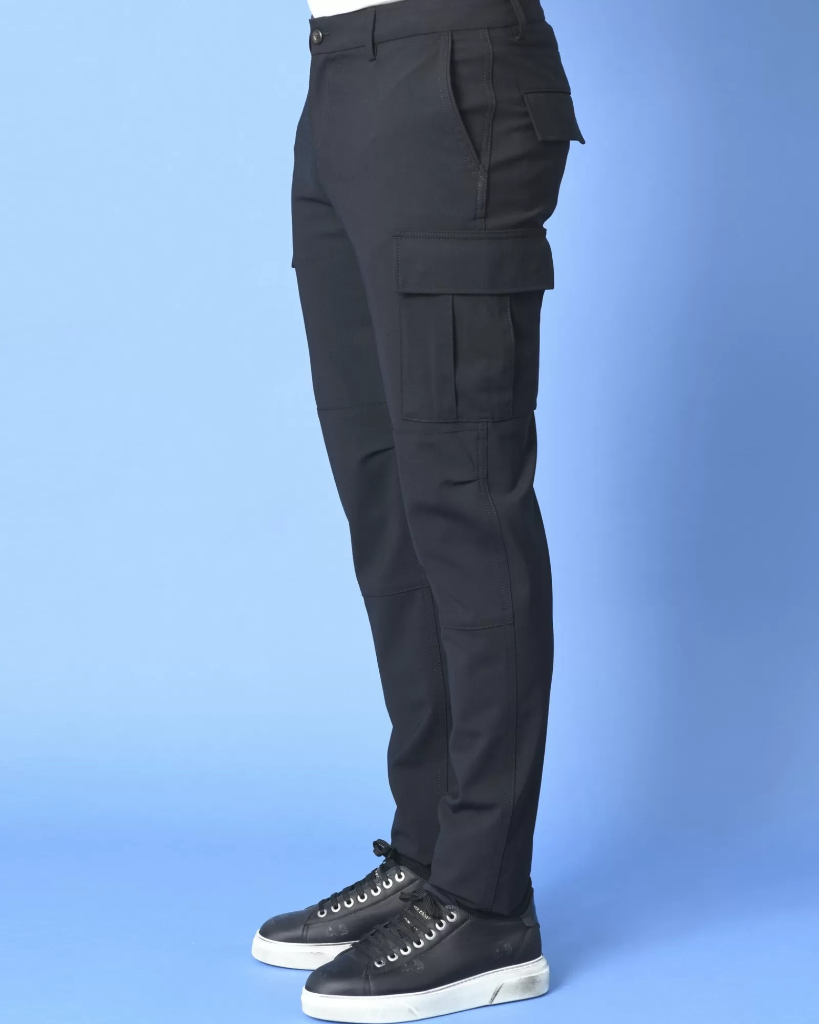 La Piscine Paris Pantalon cargo en laine Eleventy Noir Hot