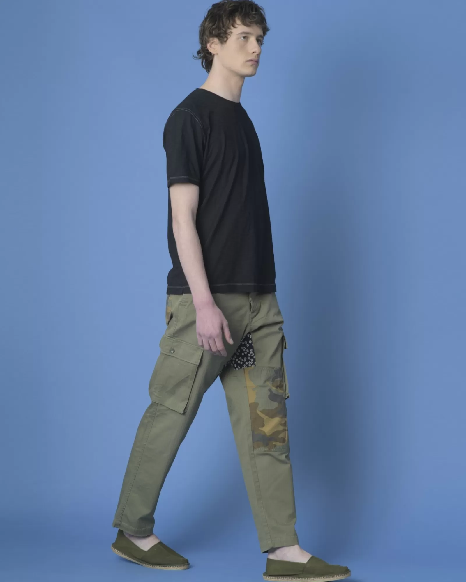 La Piscine Paris Pantalon cargo Re-Worked Kaki Cheap