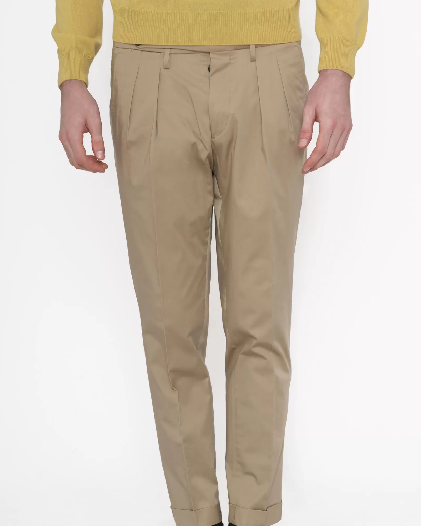 La Piscine Paris Pantalon carotte Michael Coal Beige Outlet