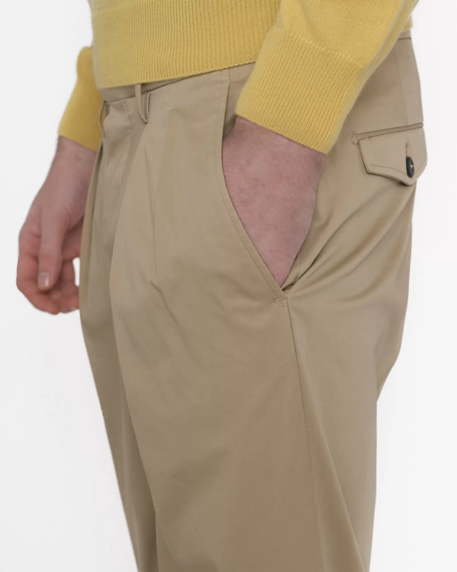 La Piscine Paris Pantalon carotte Michael Coal Beige Outlet