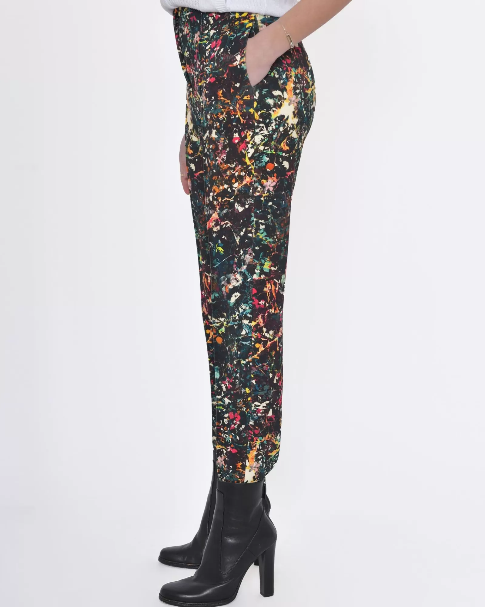 La Piscine Paris Pantalon carotte pinces motifs florales Missoni Noir Best Sale