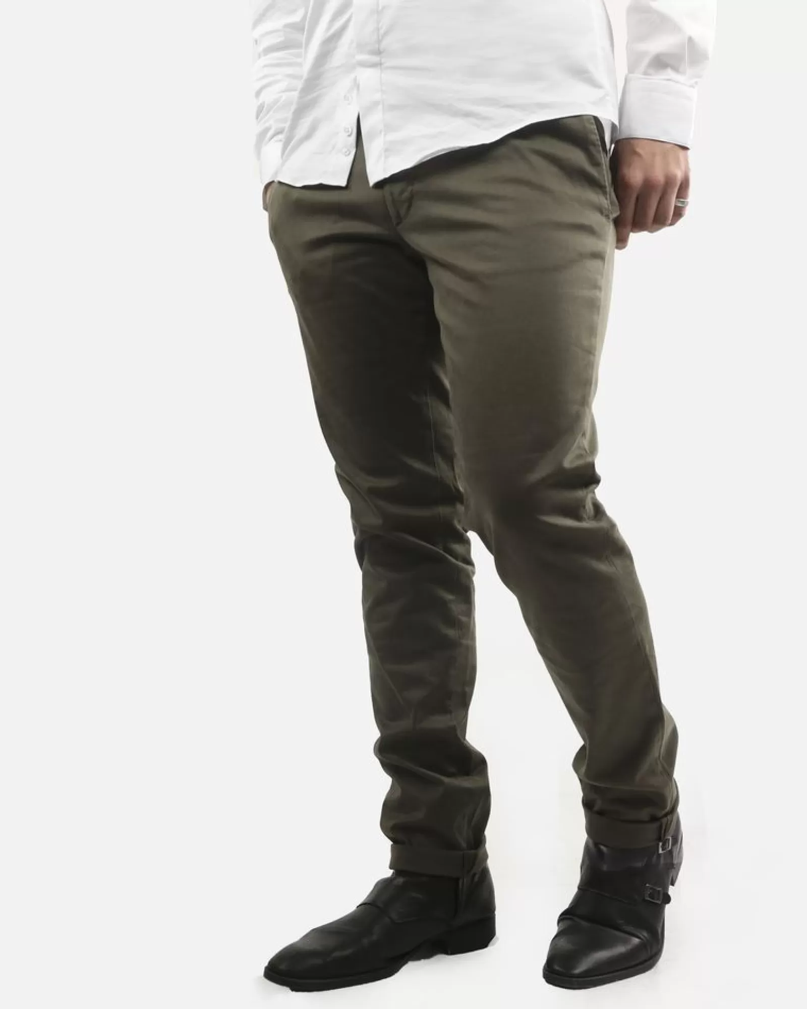 La Piscine Paris Pantalon chino Luca Capri Kaki Discount