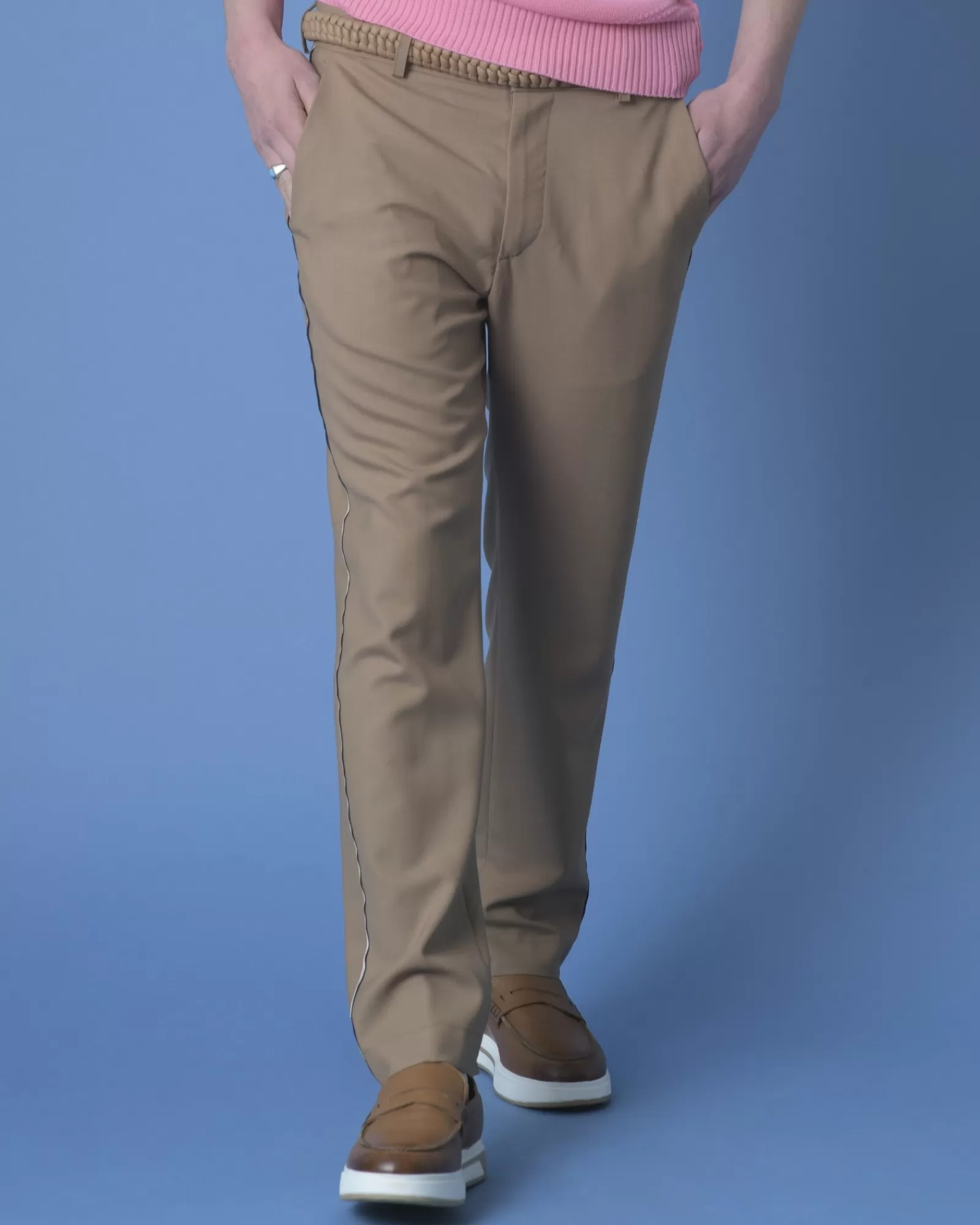 La Piscine Paris Pantalon classique Maison Flâneur Camel Cheap