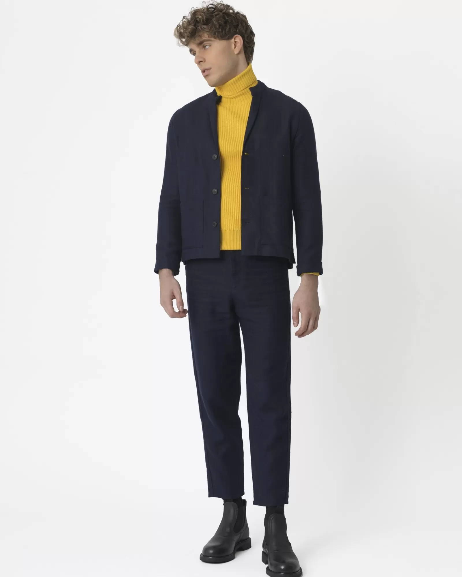 La Piscine Paris Pantalon coupe droite Les Vilains Parisiens Bleu Flash Sale