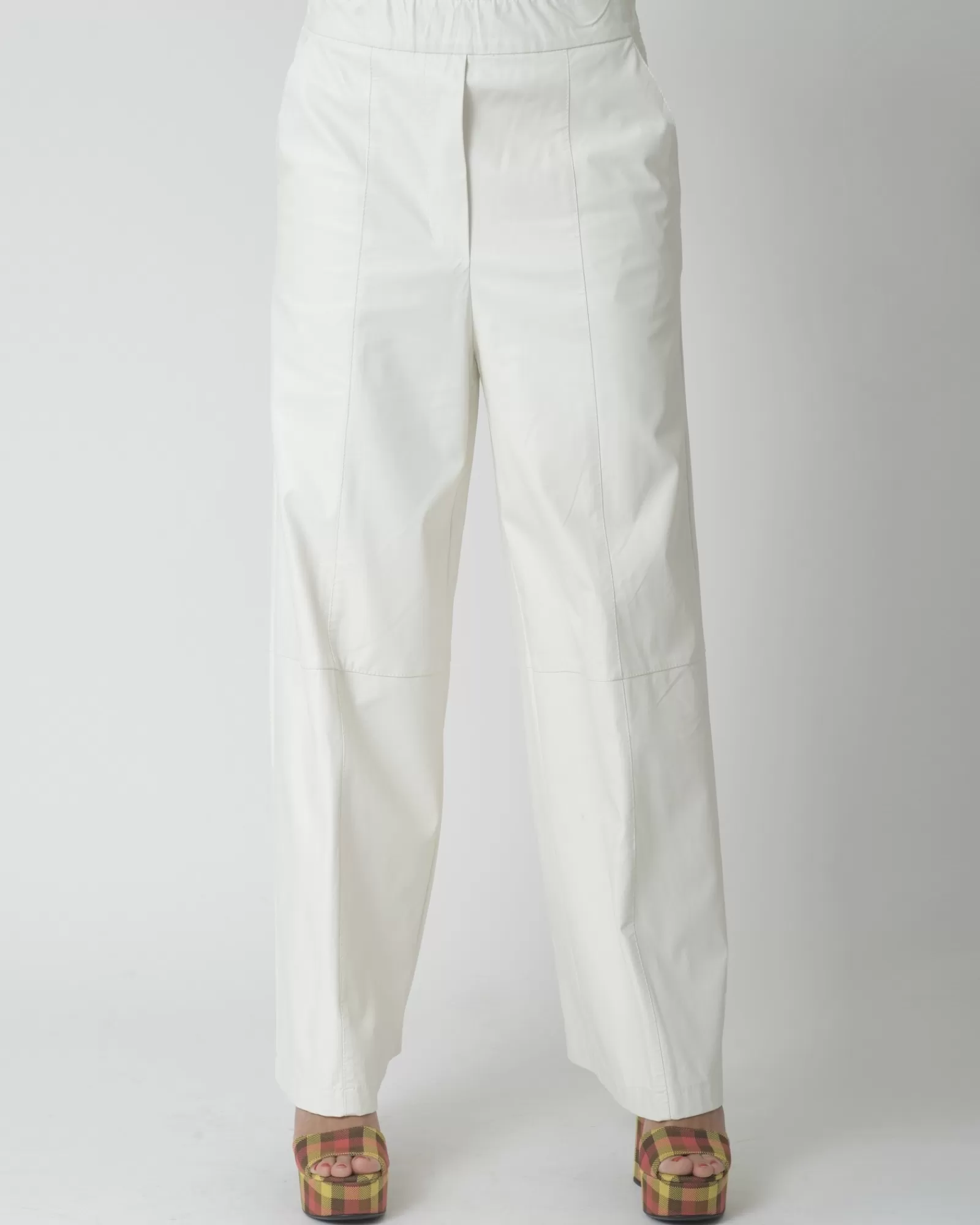 La Piscine Paris Pantalon coupe large Paola Aragone Blanc Store