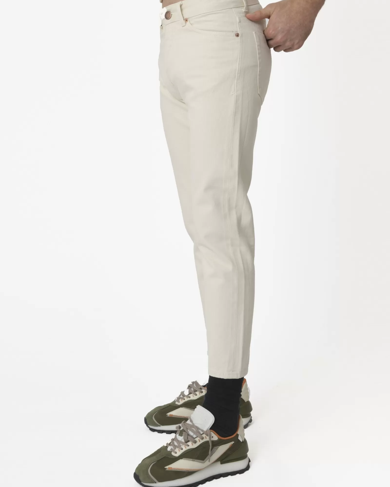 La Piscine Paris Pantalon écru coupe droite Michael Coal Ecru Clearance
