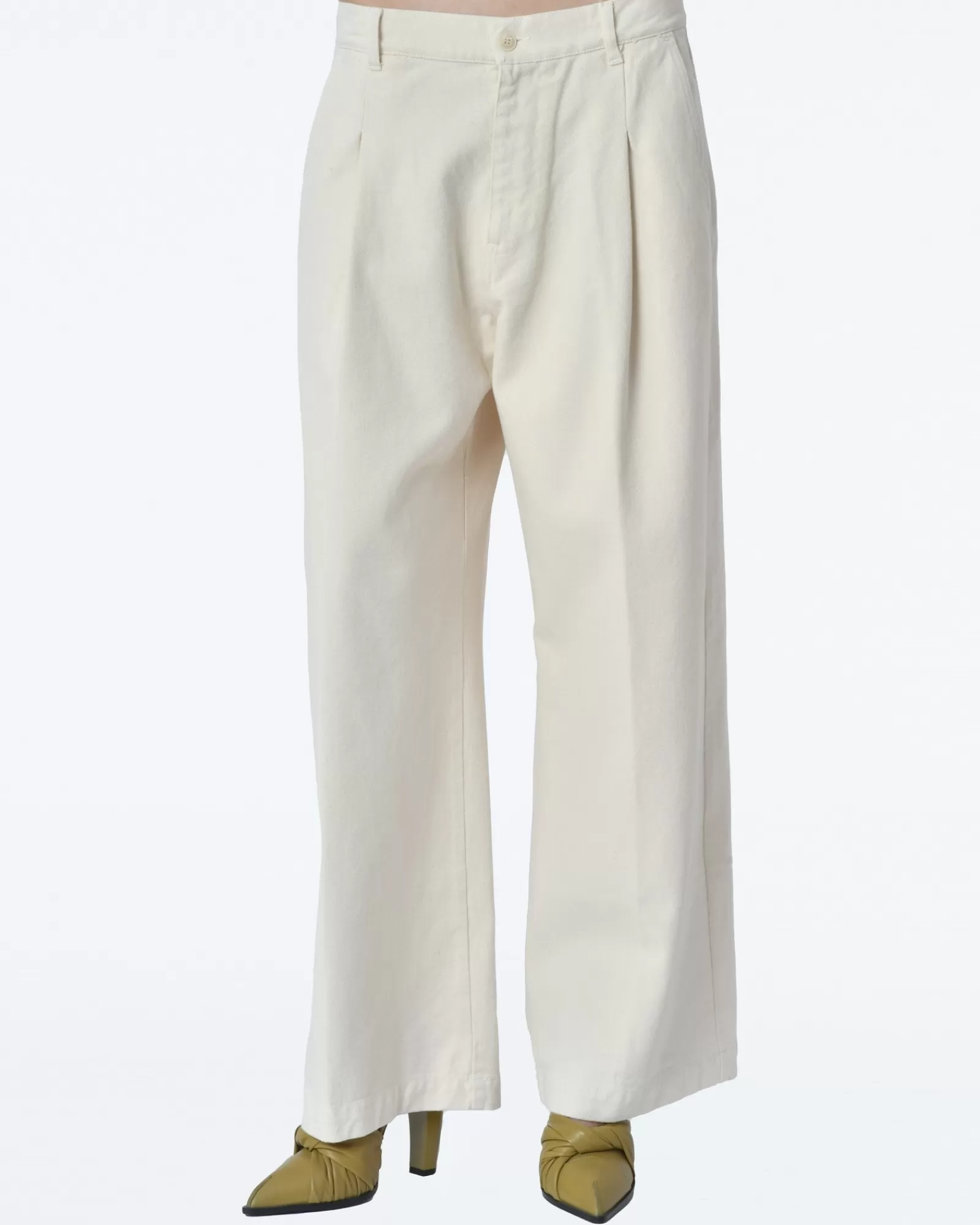 La Piscine Paris Pantalon denim blanc écru True Nyc Ecru Hot