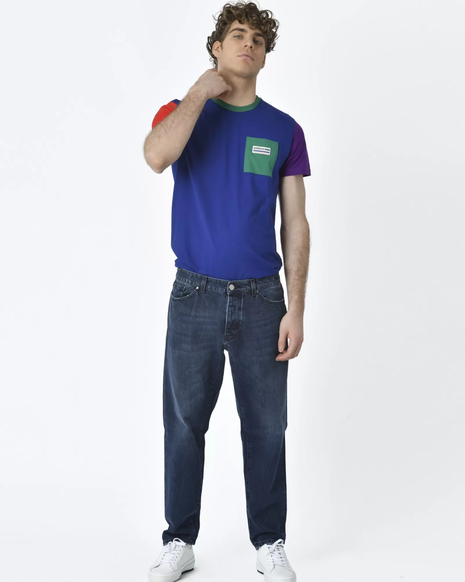 La Piscine Paris Pantalon denim foncé Michael Coal Bleu Discount