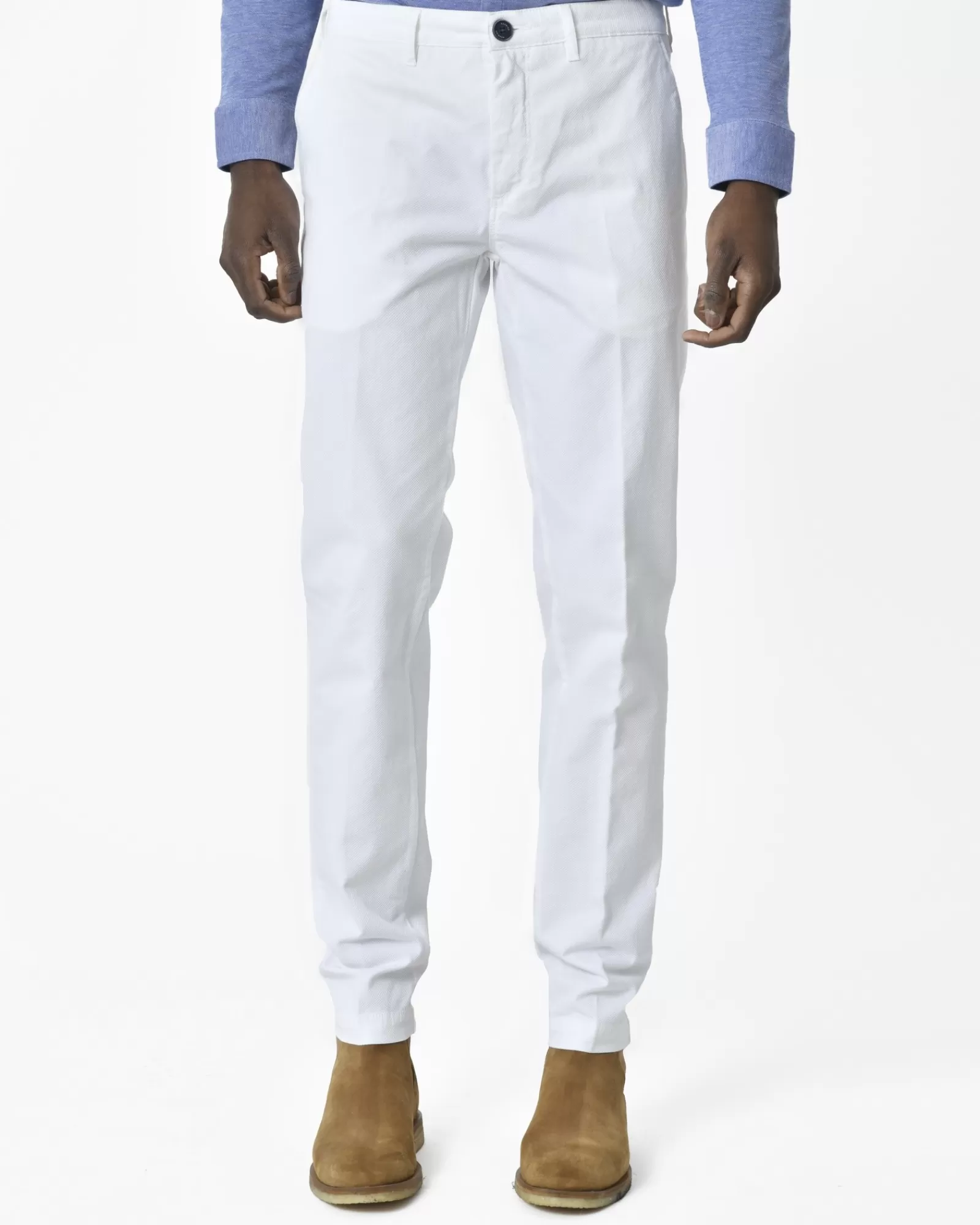 La Piscine Paris Pantalon droit Rodrigo Blanc Sale
