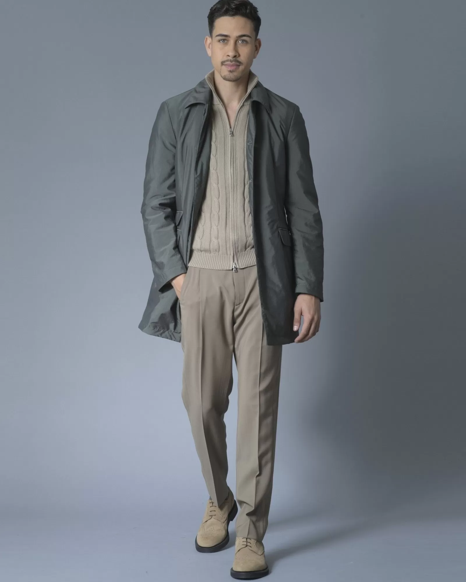 La Piscine Paris Pantalon droit en laine Ly Adams Beige Sale