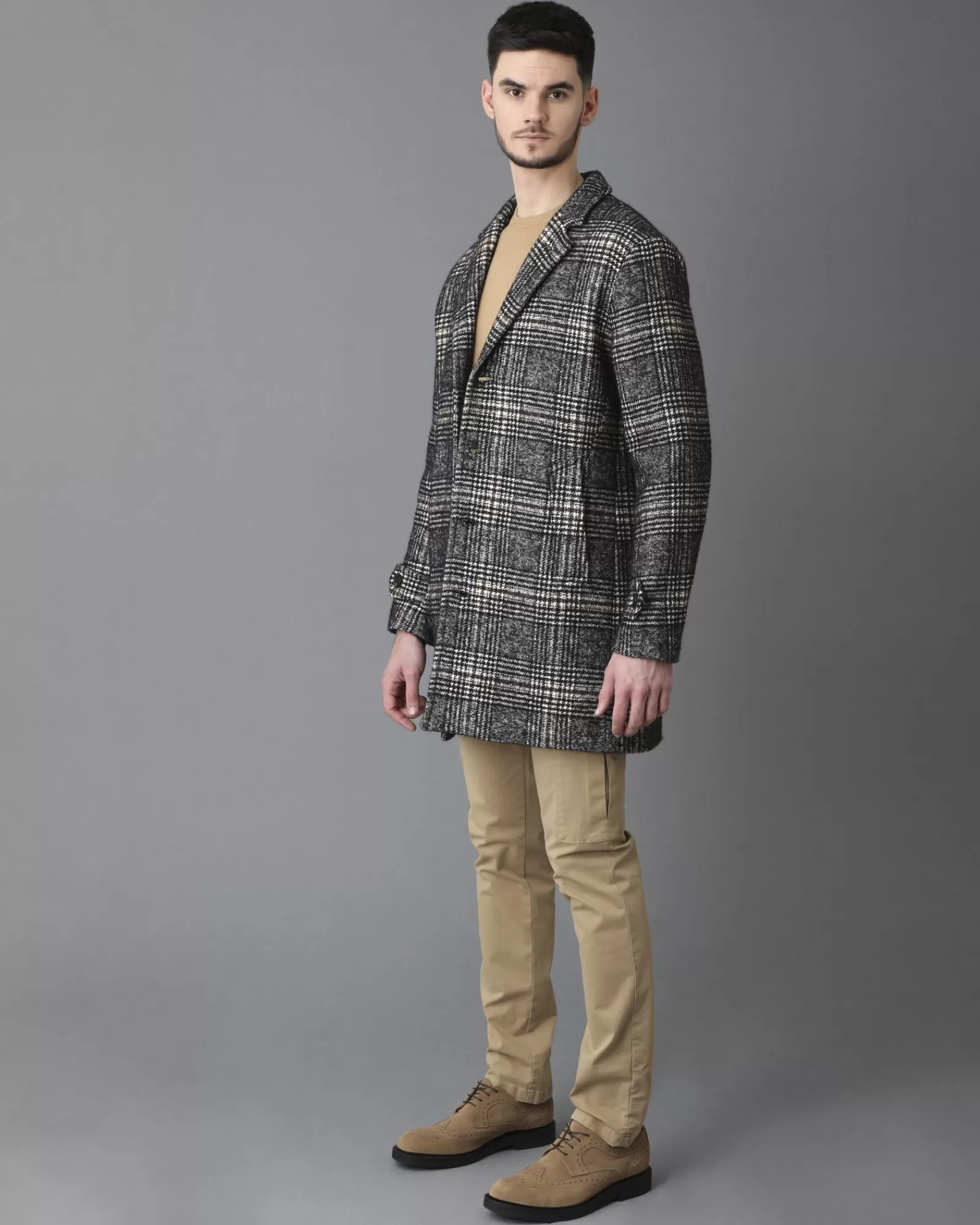 La Piscine Paris Pantalon droit en toile de coton mélangé Seven For All Mankind Beige Flash Sale