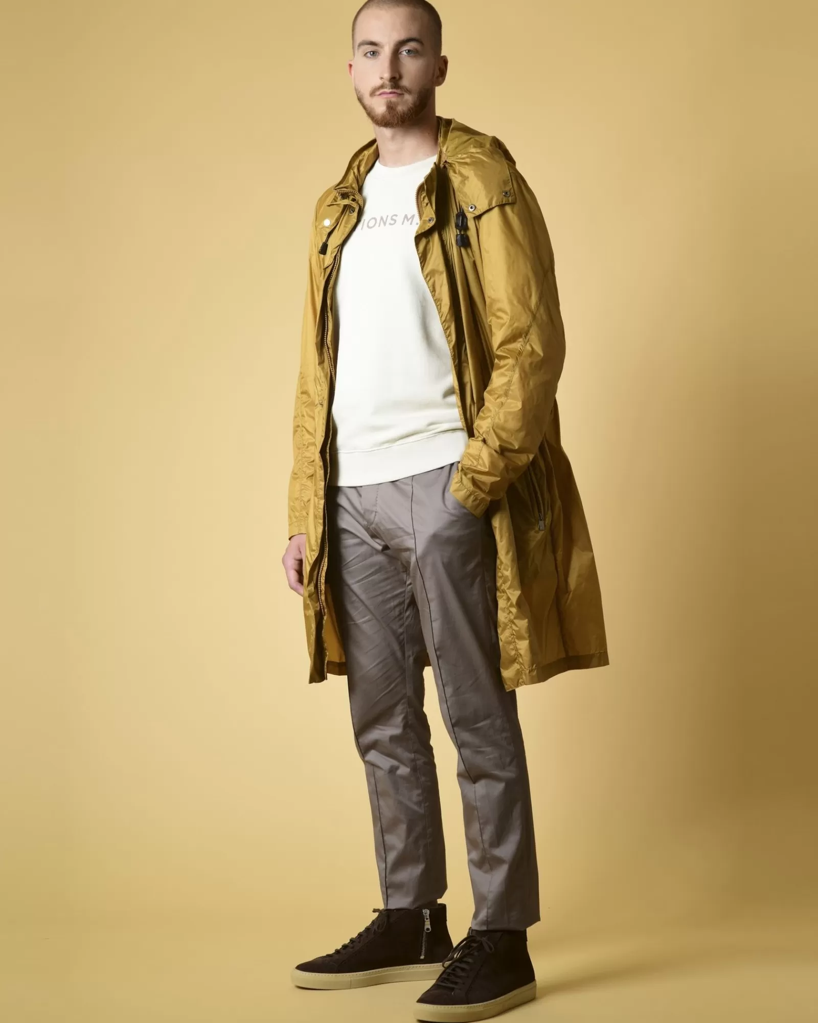 La Piscine Paris Pantalon en coton à plis Ly Adams Homme Taupe Shop