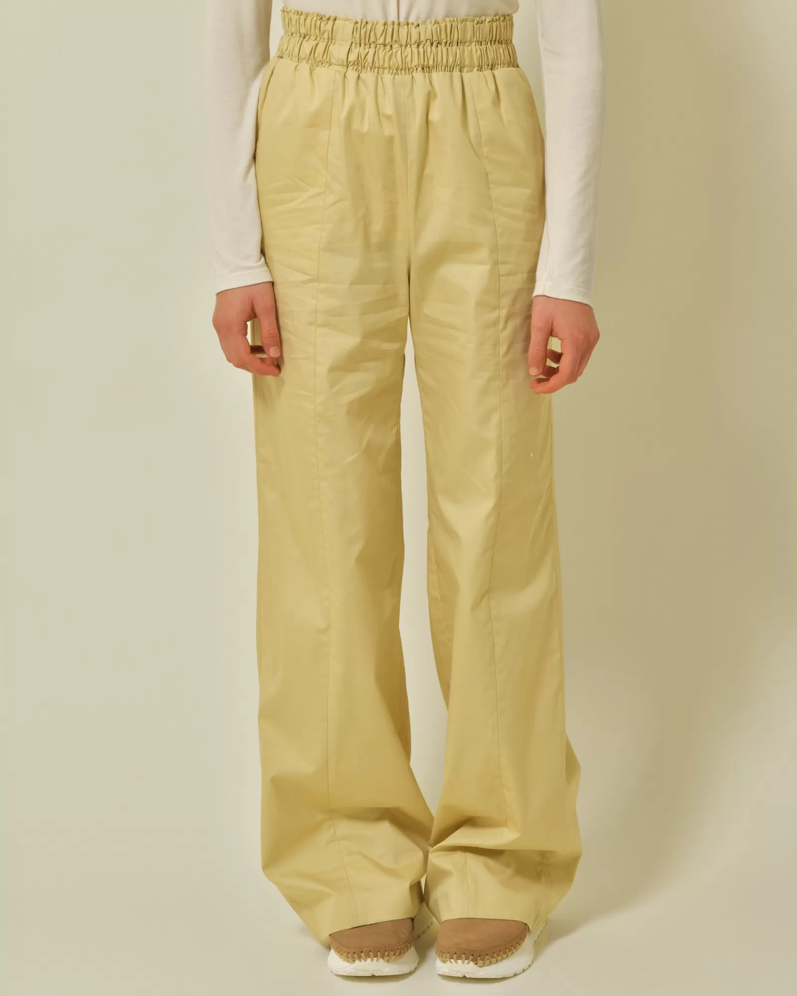 La Piscine Paris Pantalon en coton Fabiana Filippi Beige Flash Sale