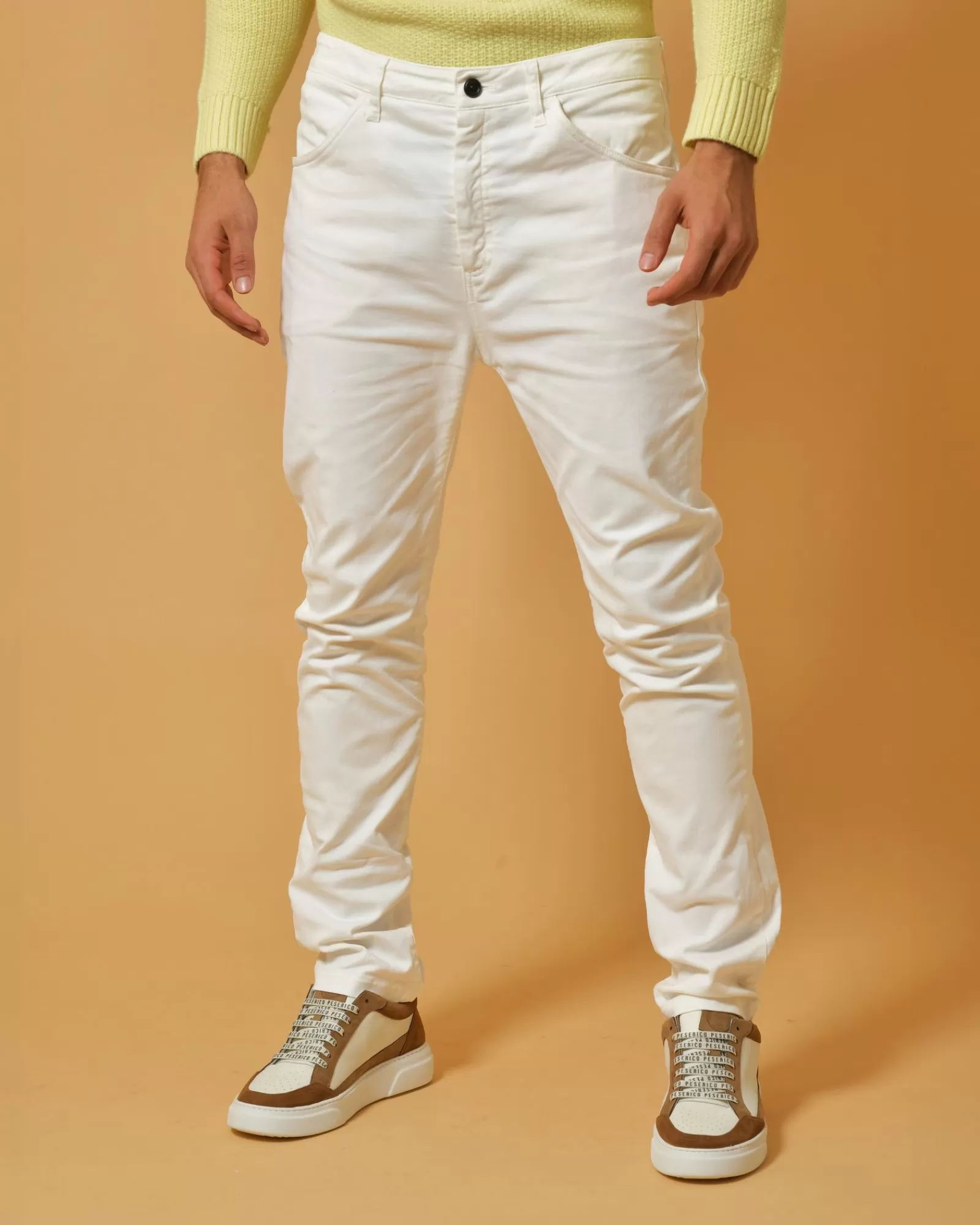 La Piscine Paris Pantalon en coton Nostra Santissima Blanc Discount