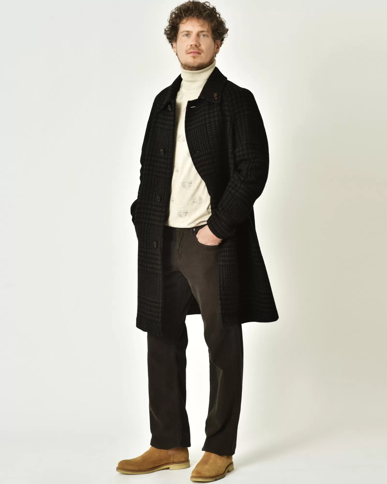 La Piscine Paris Pantalon en coton côtelé Breuer Marron Shop