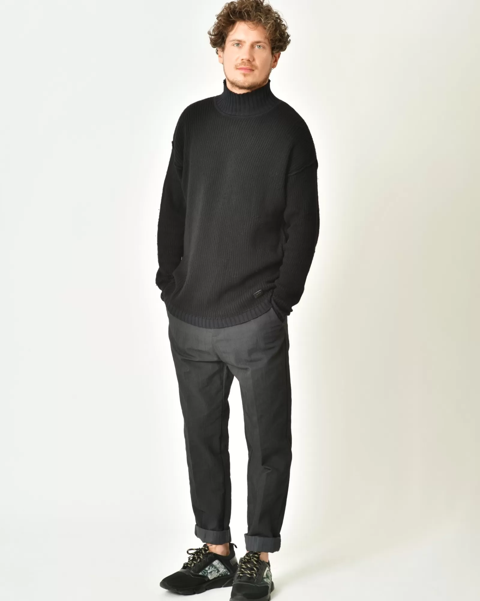 La Piscine Paris Pantalon en coton mélangé à rayures Ixos Noir Best Sale