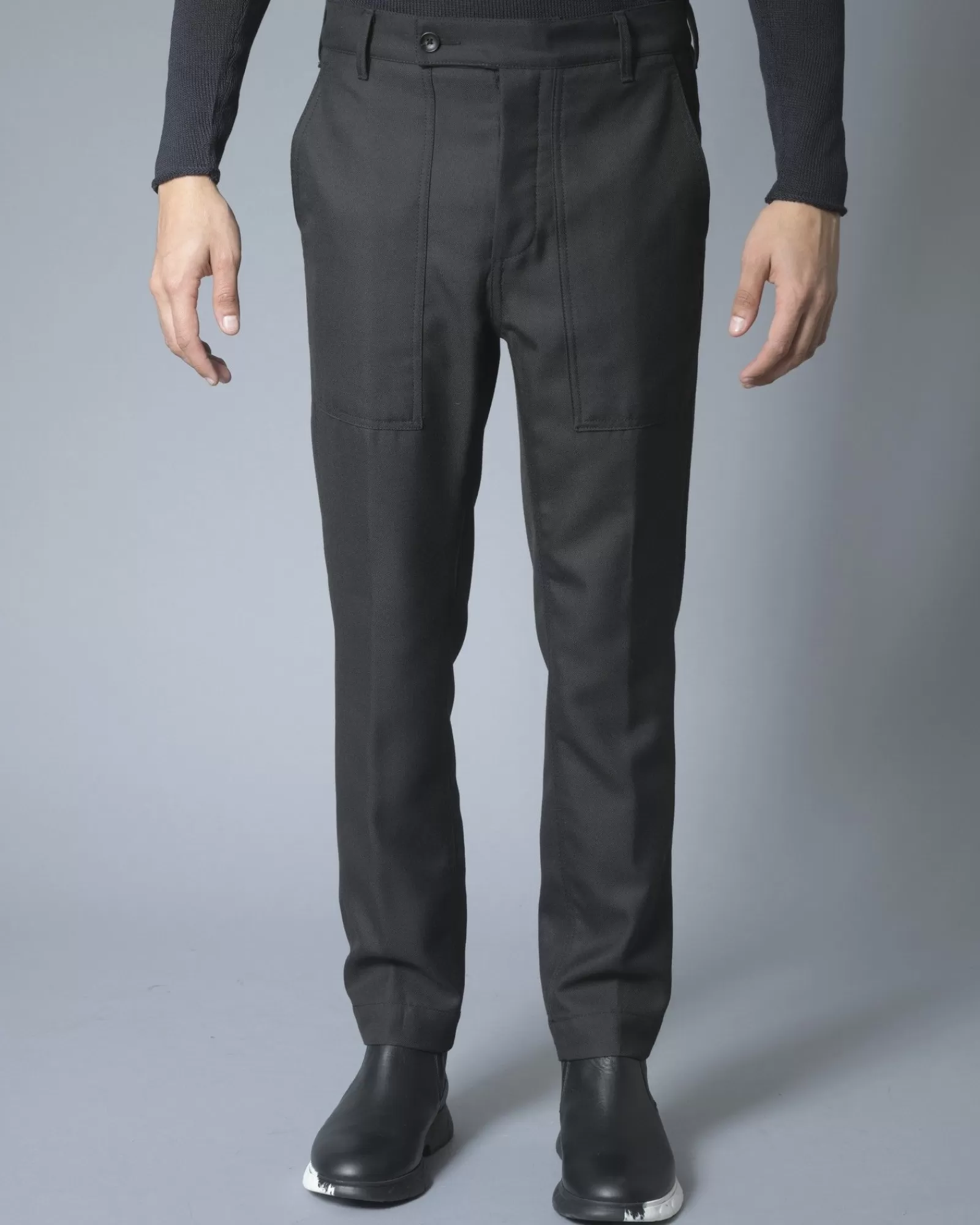 La Piscine Paris Pantalon en coton à poches cargos Ly Adams Noir Hot