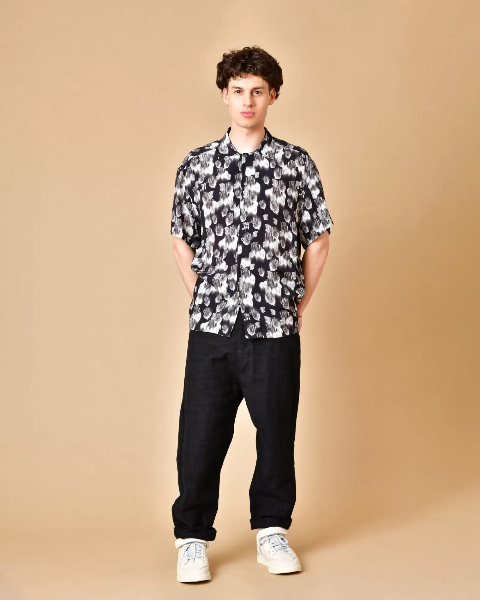 La Piscine Paris Pantalon en coton Nostra Santissima Noir Flash Sale