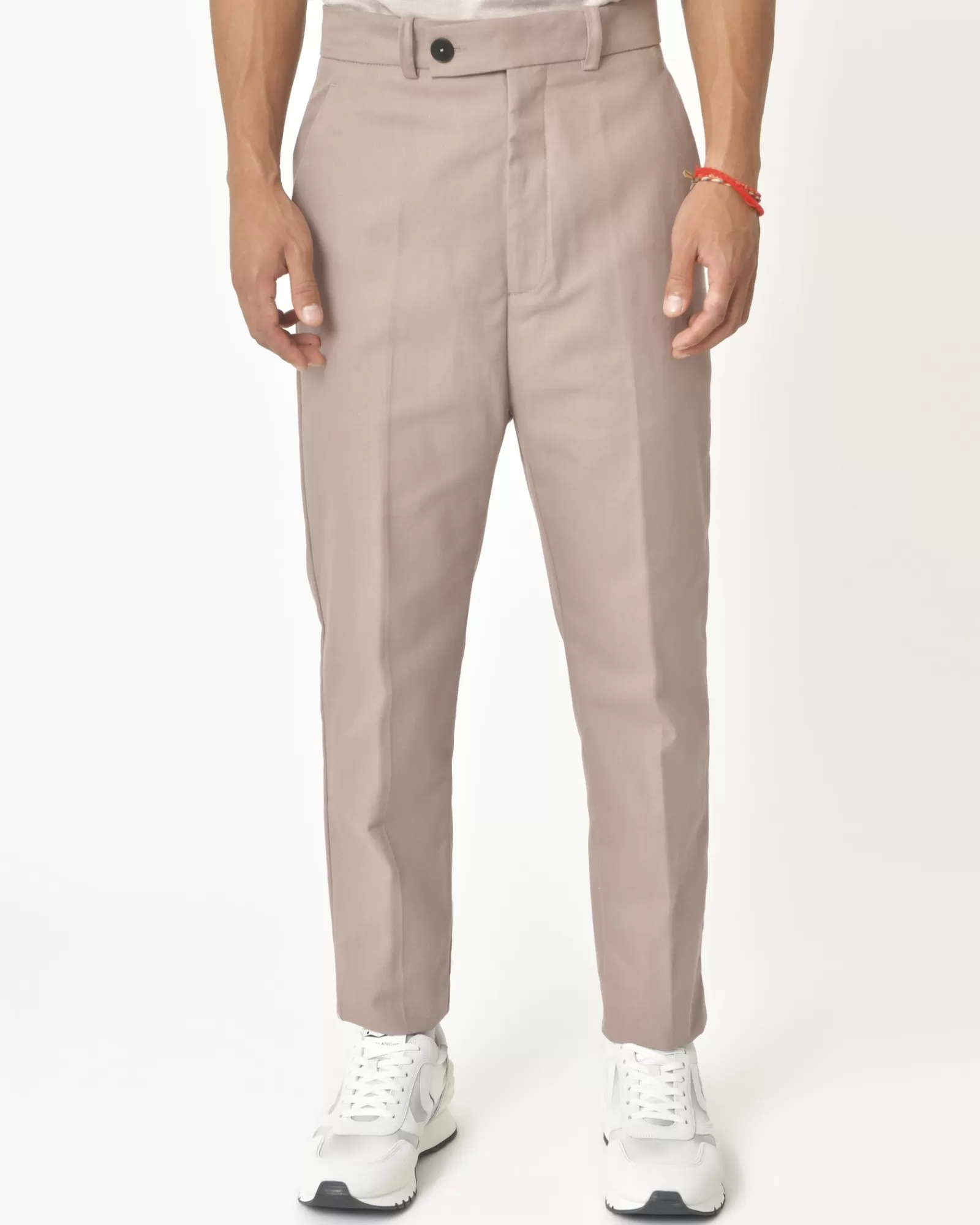 La Piscine Paris Pantalon en coton coupe droite Ixos Rose Online