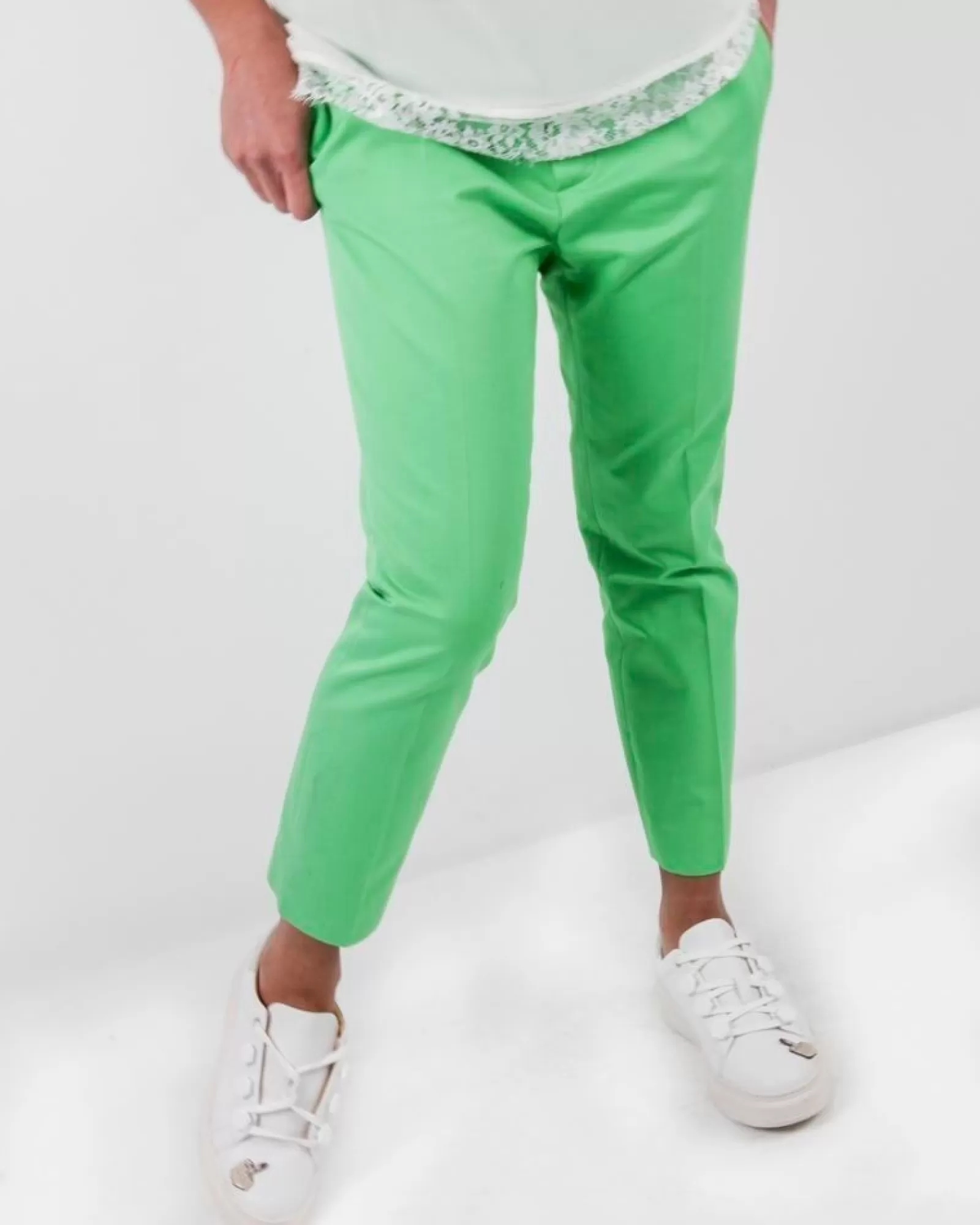 La Piscine Paris Pantalon en coton Dsquard2 Vert Cheap