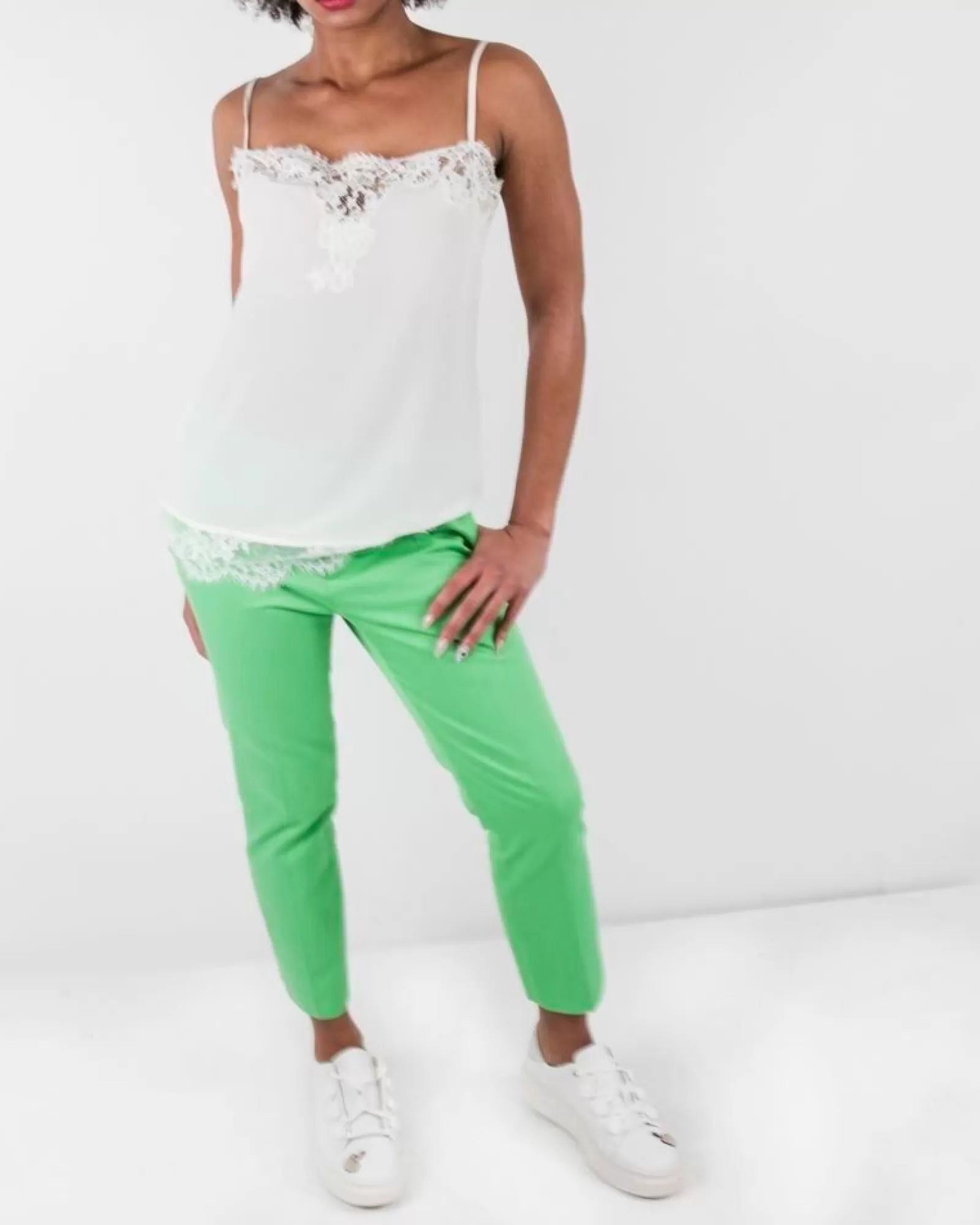 La Piscine Paris Pantalon en coton Dsquard2 Vert Cheap