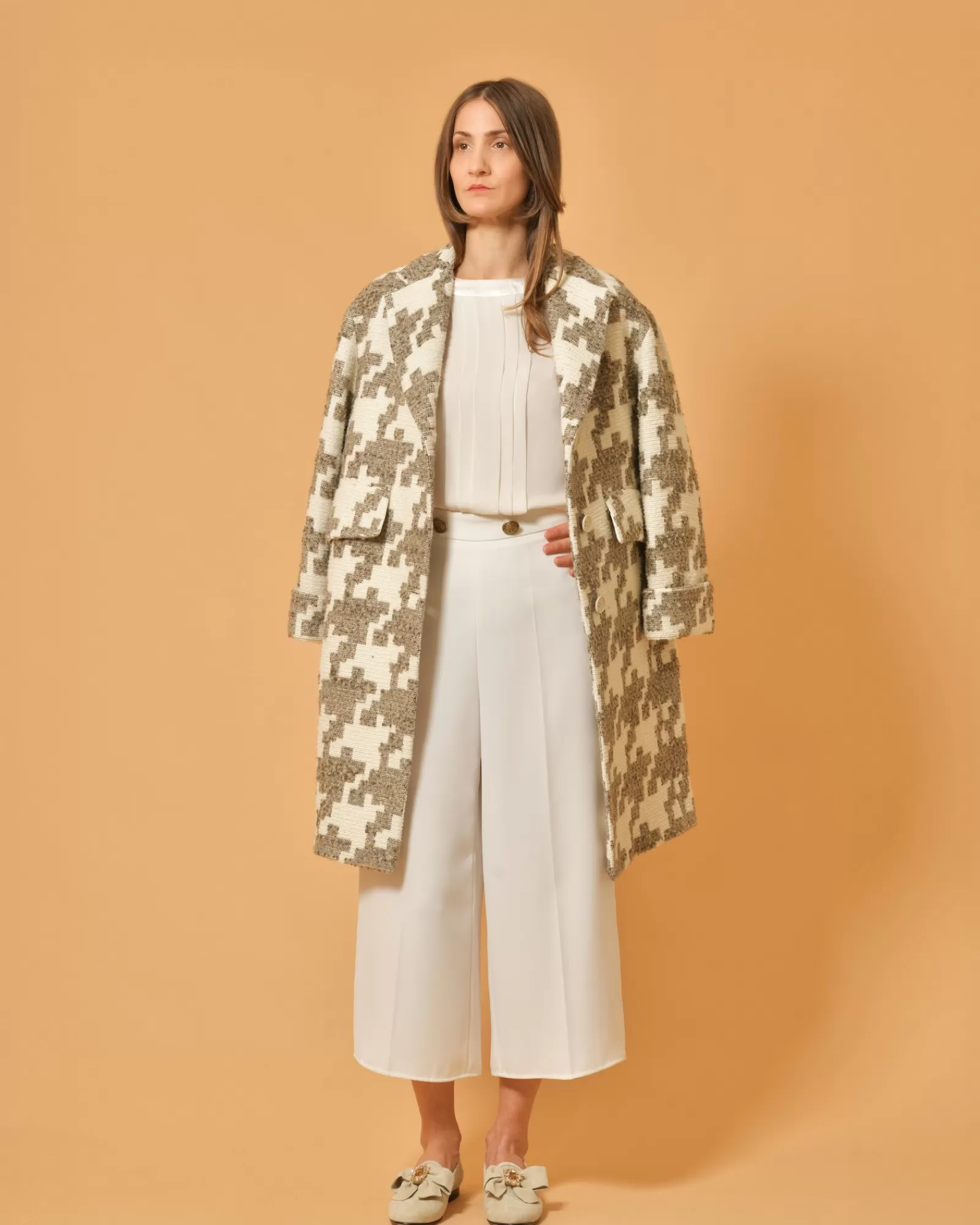 La Piscine Paris Pantalon en crêpe Elisabetta Franchi Blanc Shop
